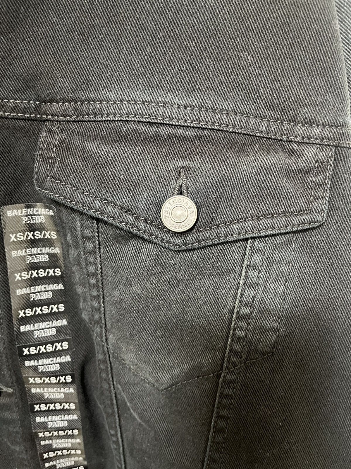 Balenciaga Balenciaga Oversized Denim Jacket Sz XS Size US XS / EU 42 / 0 - 5 Thumbnail