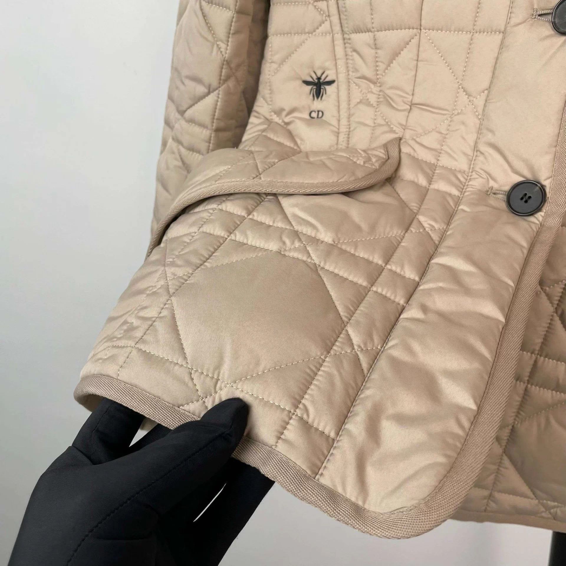 Dior Dior Khaki Quilted Puffer Jacket 34 Size XS / US 0-2 / IT 36-38 - 7 Thumbnail