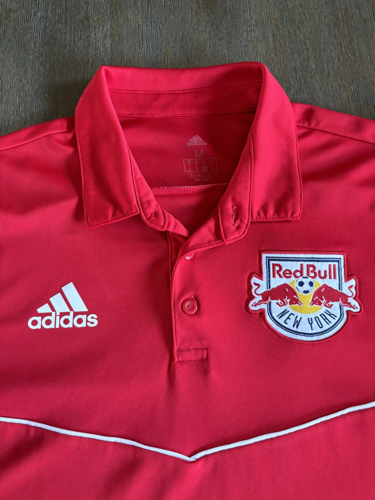Adidas New York Red Bulls Adidas Polo Shirt Size US M / EU 48-50 / 2 - 2 Thumbnail