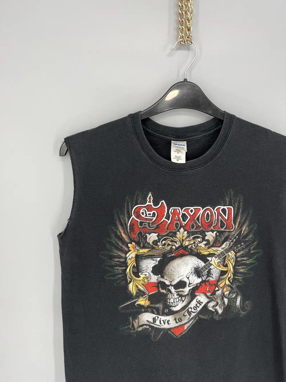 Band Tees Vintage Saxon Band Shirt Size US M / EU 48-50 / 2 - 4 Thumbnail