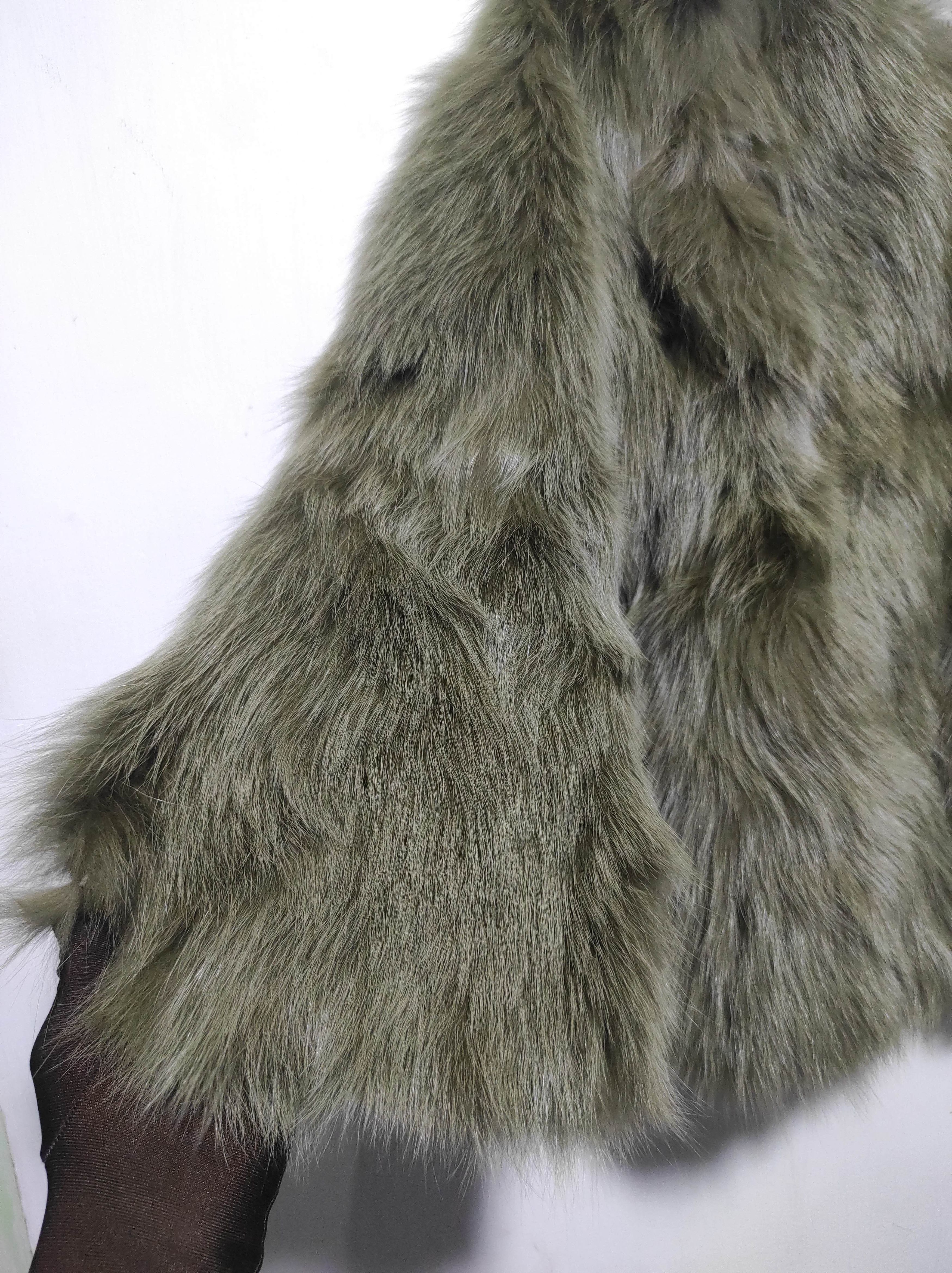 If Six Was Nine Li Hua Faux Fur Designer Winter Parka Coat Size S / US 4 / IT 40 - 11 Thumbnail