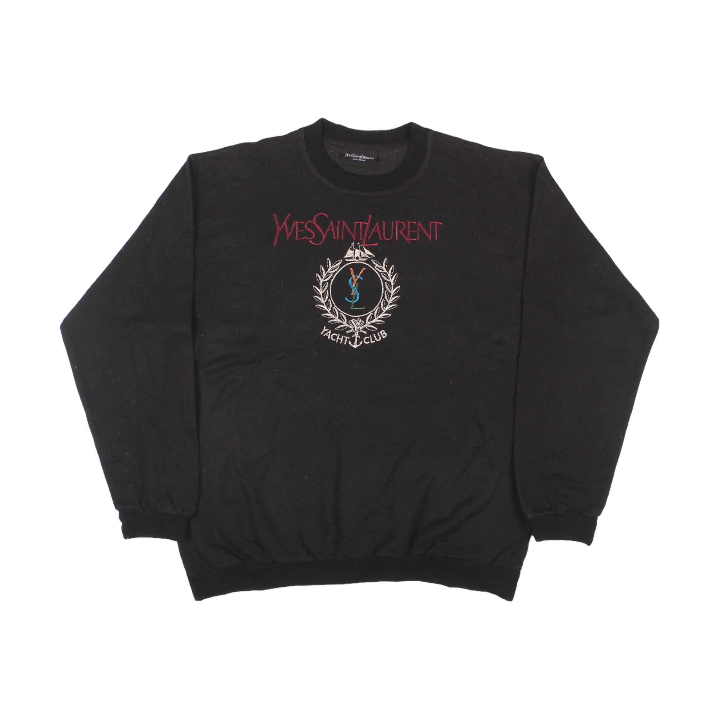 Vintage Yves Saint Laurent Embroidered Sweatshirt