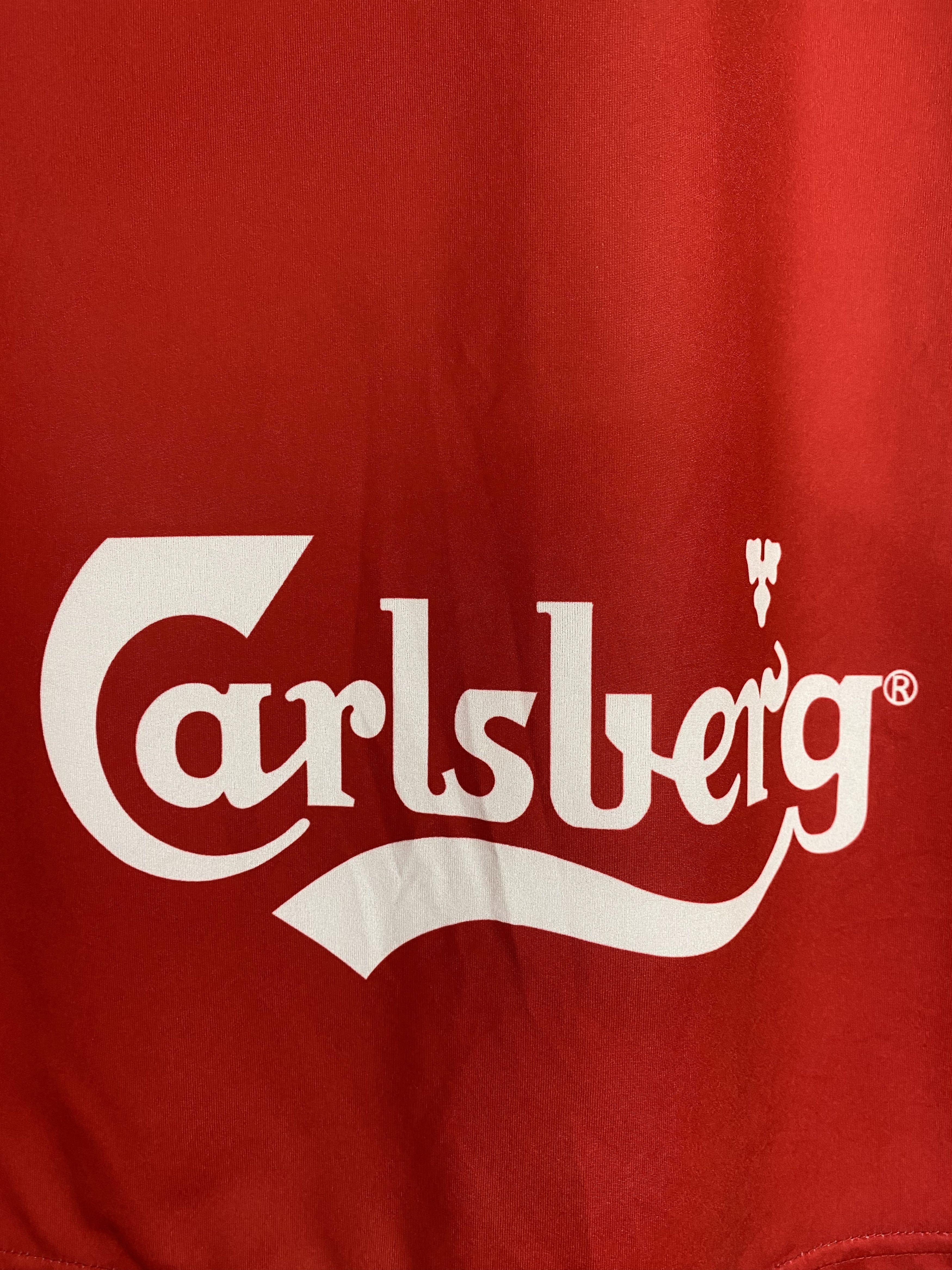 Vintage 90s Vintage SUISSE Carlsberg Red Soccer Jersey M491 Size US XL / EU 56 / 4 - 10 Thumbnail