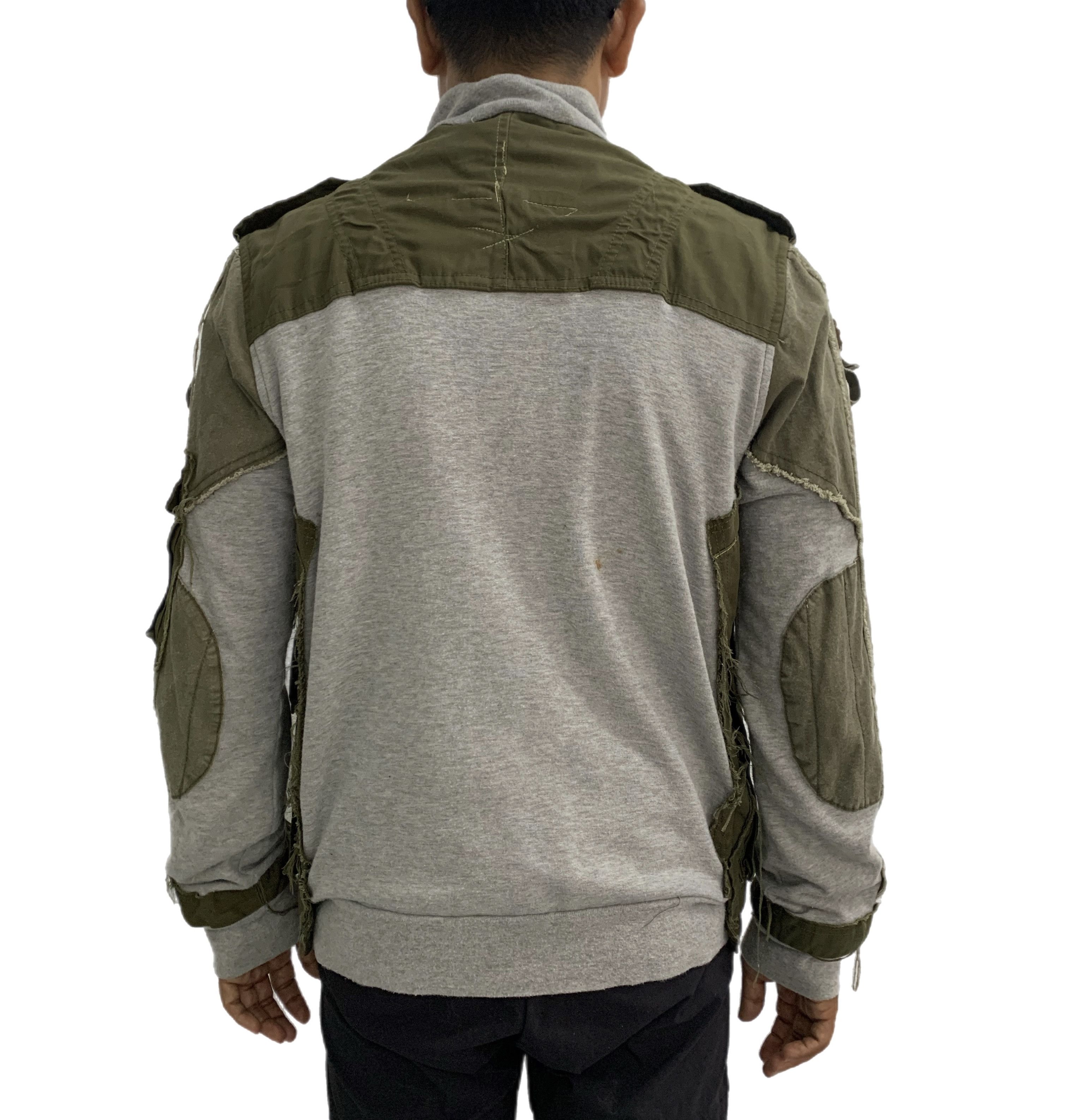 Japanese Brand Gepaeck Reconstructed Military Army Green Sweater Jacket Size US L / EU 52-54 / 3 - 4 Thumbnail