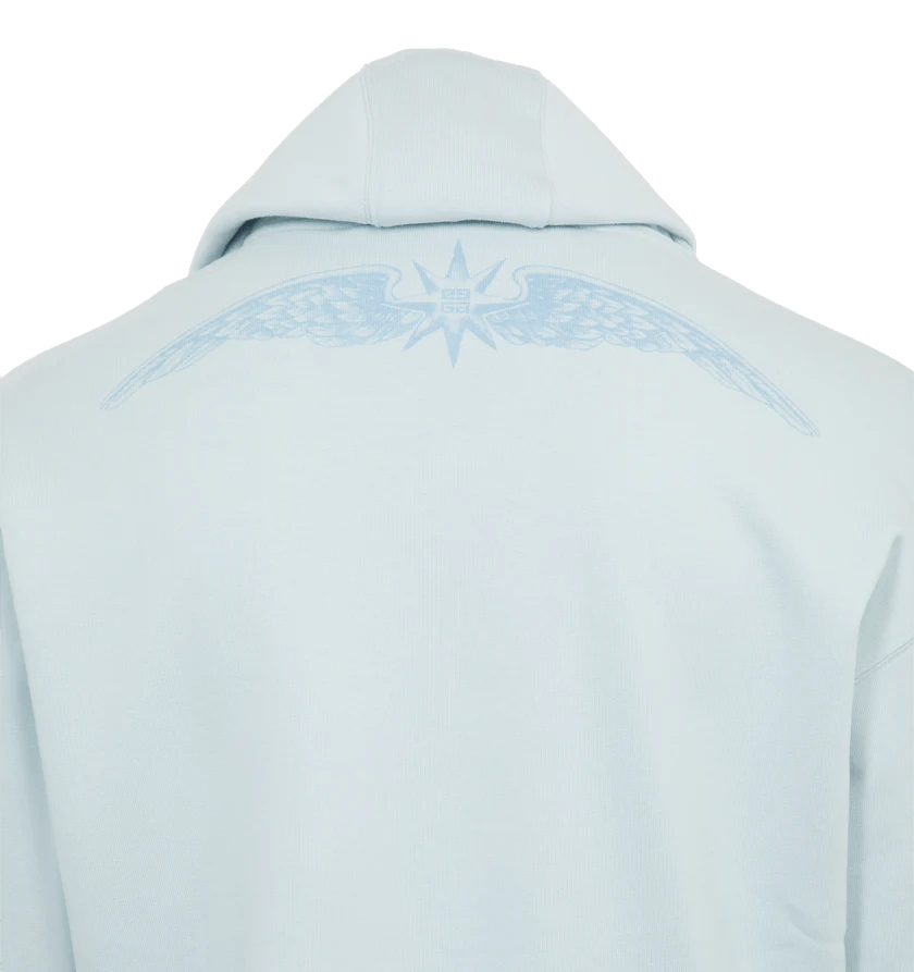 Givenchy o1h1sh11224 Boxy Fit Hoodie With Pocket in Sky Blue Size US XXL / EU 58 / 5 - 8 Thumbnail