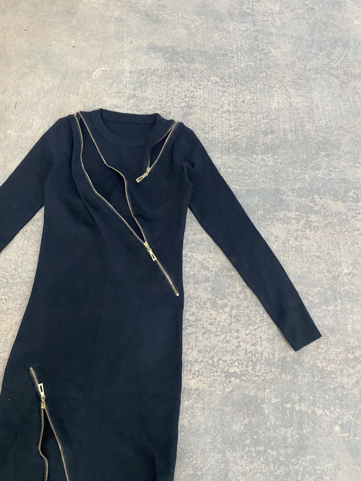 Vintage Mad Punk Sexy Knit Dress Stretchable Size S / US 4 / IT 40 - 4 Thumbnail