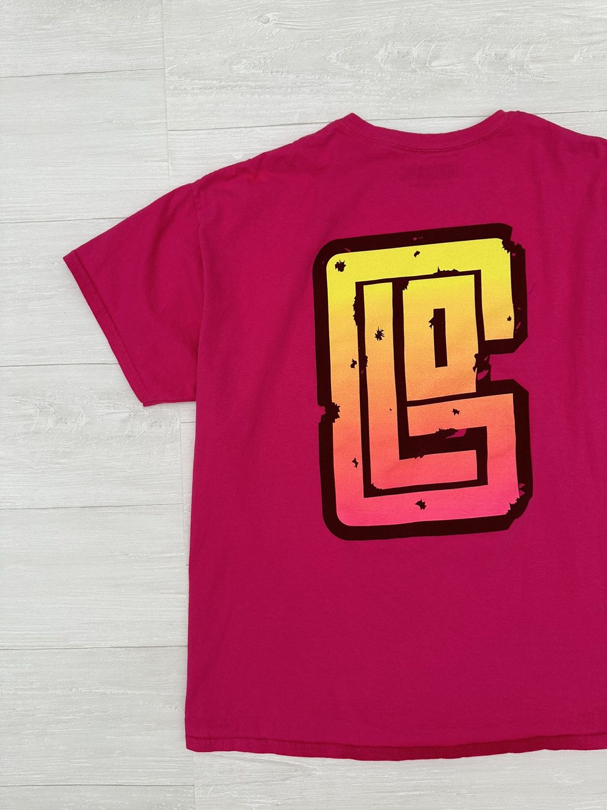 Glo Gang Glo Gang Pink Almighty Star / Sun Logo Tee Sz. XL GLOGANG Size US XL / EU 56 / 4 - 7 Thumbnail