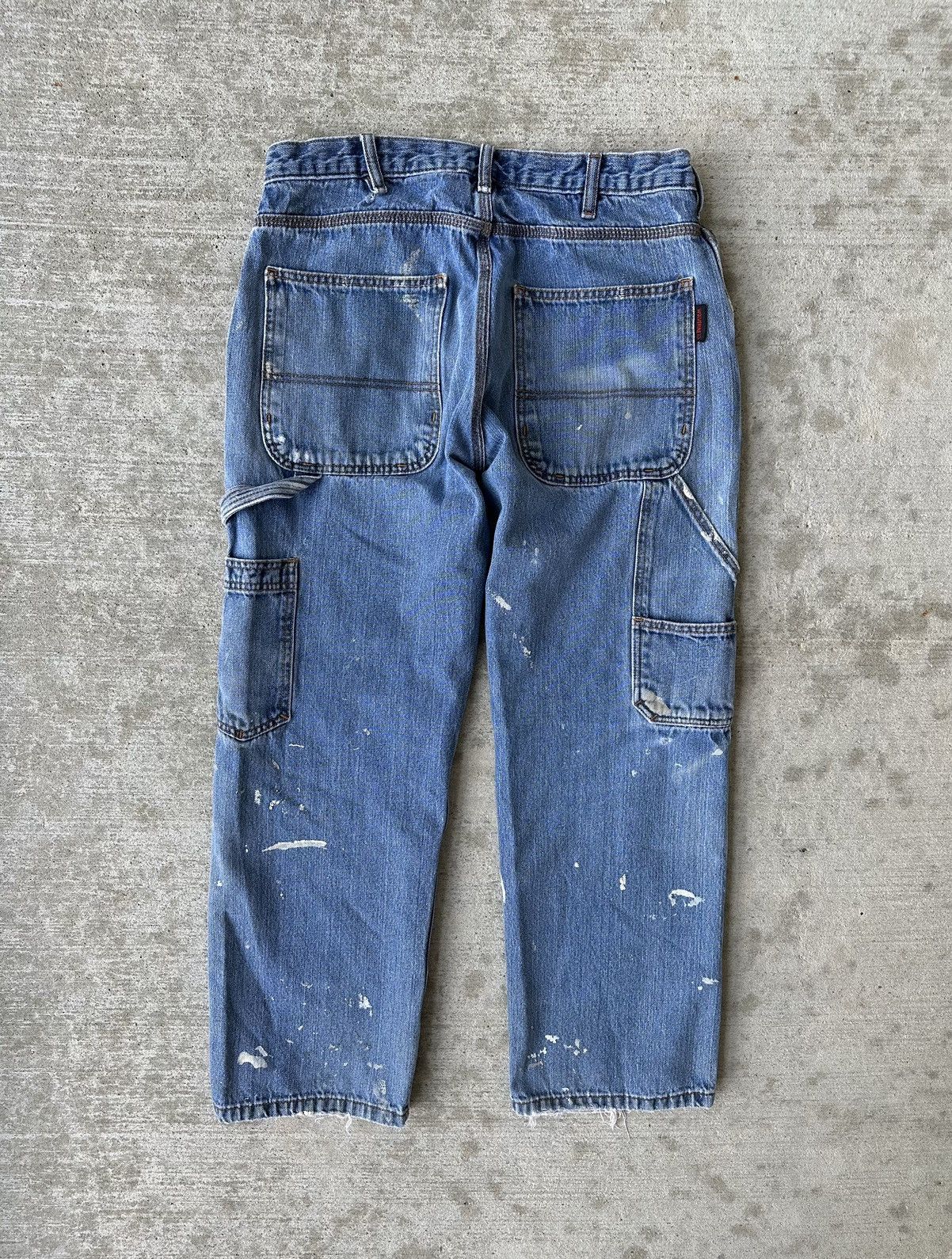 Vintage Paint Splatter Distressed Denim Jeans Size US 32 / EU 48 - 1 Thumbnail