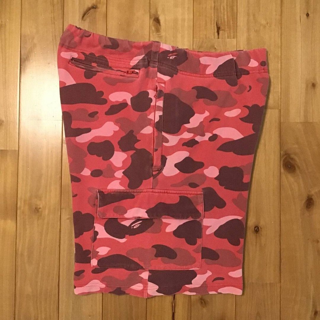 Bape 🔥Vintage🔥 BAPE Pharrell Camo Sweat Cargo Shorts NIGO ★size M Size US 32 / EU 48 - 4 Thumbnail