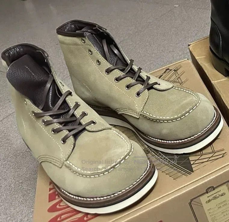 Bridge & Burn Brother Bridge Square Toe Khaki Work Boots. Size US 9.5 / EU 42-43 - 1 Thumbnail