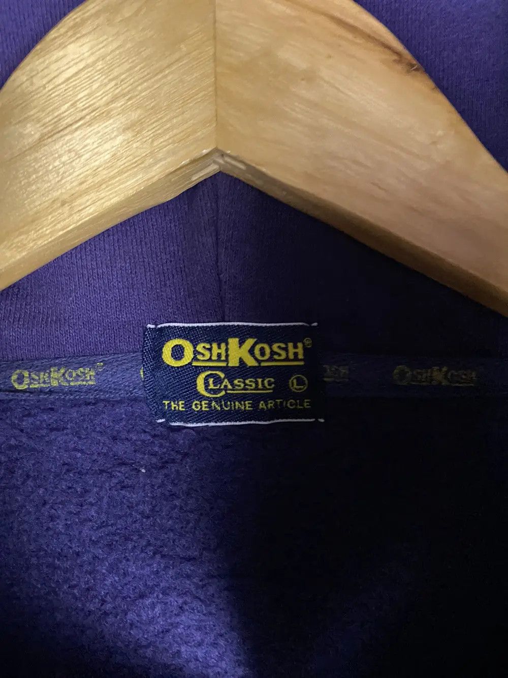 Oshkosh × Vintage Vintage OshKosh Hoodie Pullover Plain Size US L / EU 52-54 / 3 - 8 Thumbnail
