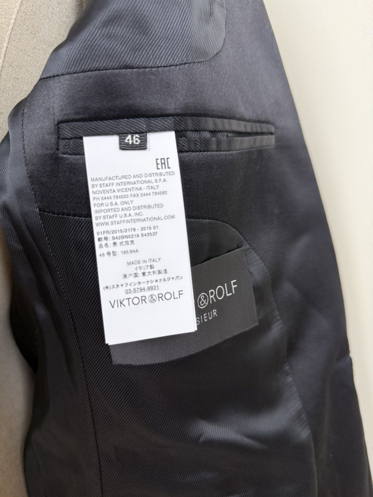 Viktor & Rolf Viktor & Rolf Monsieur Black Beaded Lapel Blazer Size 46 Size 36R - 7 Thumbnail