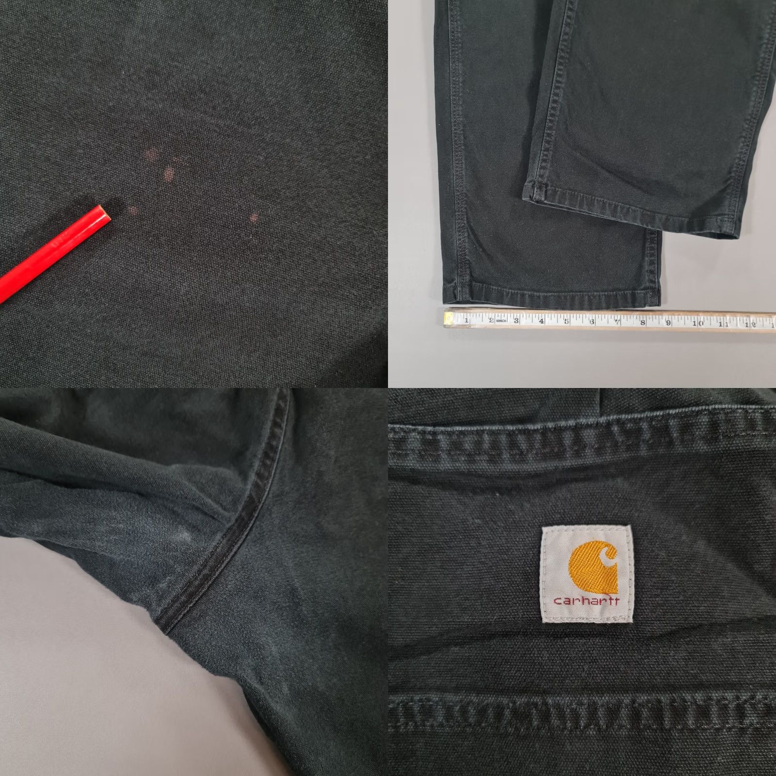 Carhartt VINTAGE Carhartt Womens Carpenter Trousers Black W48 L30 Loose Fit Rugged Flex Pants 24W Size 42" / US 20 - 8 Thumbnail