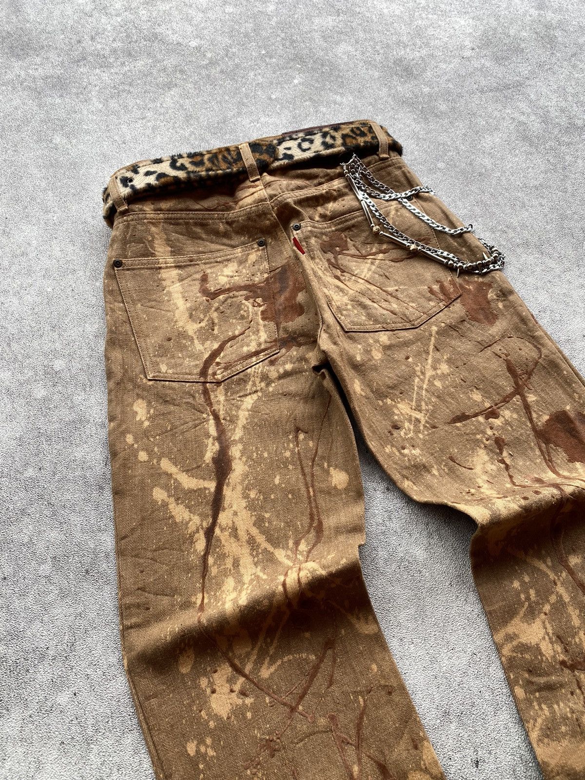 Japanese Brand × Yasuyuki Ishii × Yoshiyuki Konishi RARE !!! Yoshiyuki Konishi Splash Acid Pant Size US 27 - 4 Thumbnail