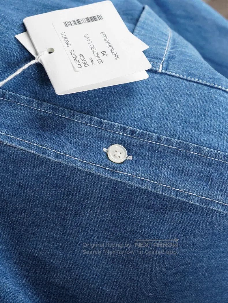 Hermes Hermes size 39 Denim Shirt Size US S / EU 44-46 / 1 - 5 Thumbnail
