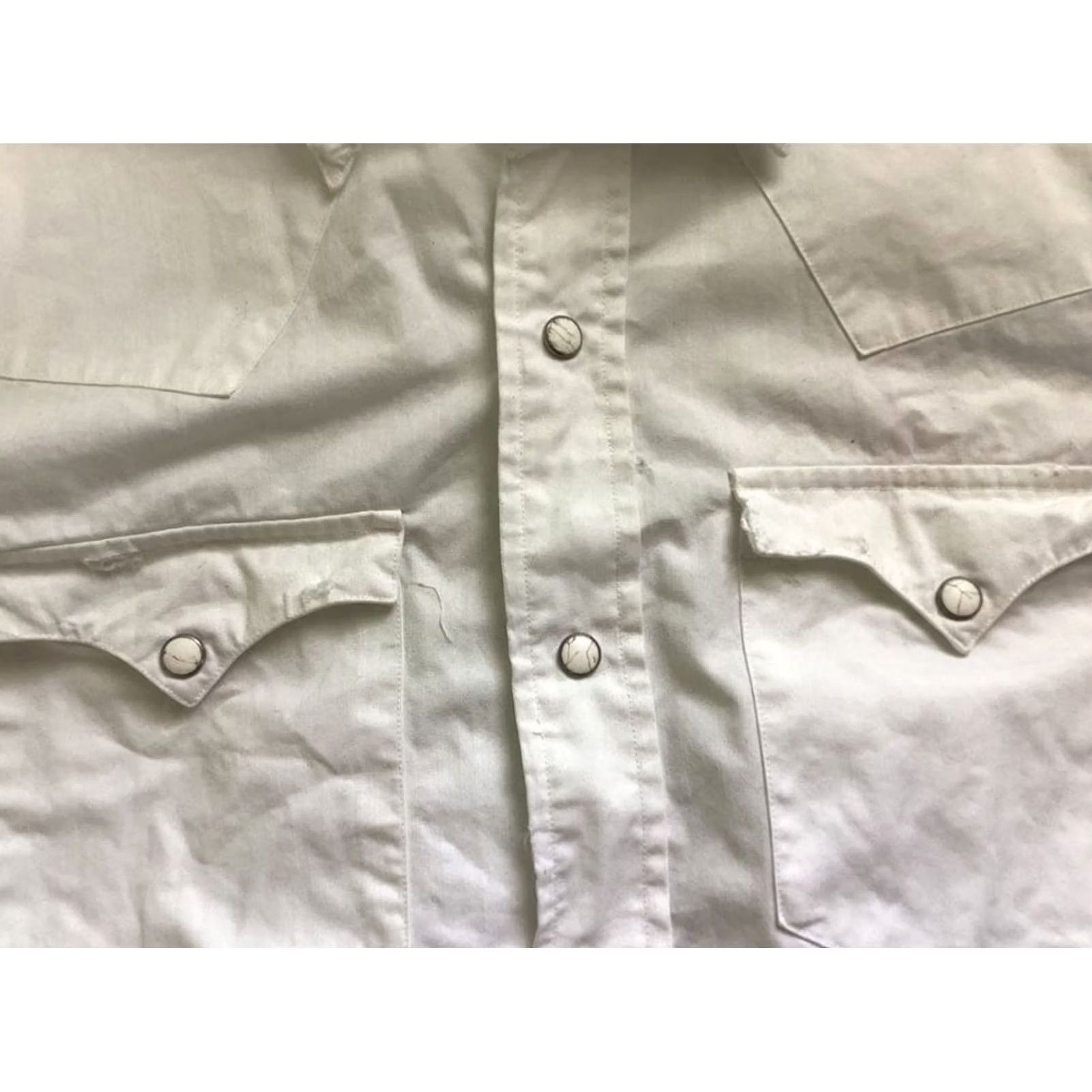 Ralph Lauren RRL RALPH LAUREN Western Shirt Men White Cotton Short Sleeve Size S Button-Up Casual Vintage Size US S / EU 44-46 / 1 - 4 Thumbnail