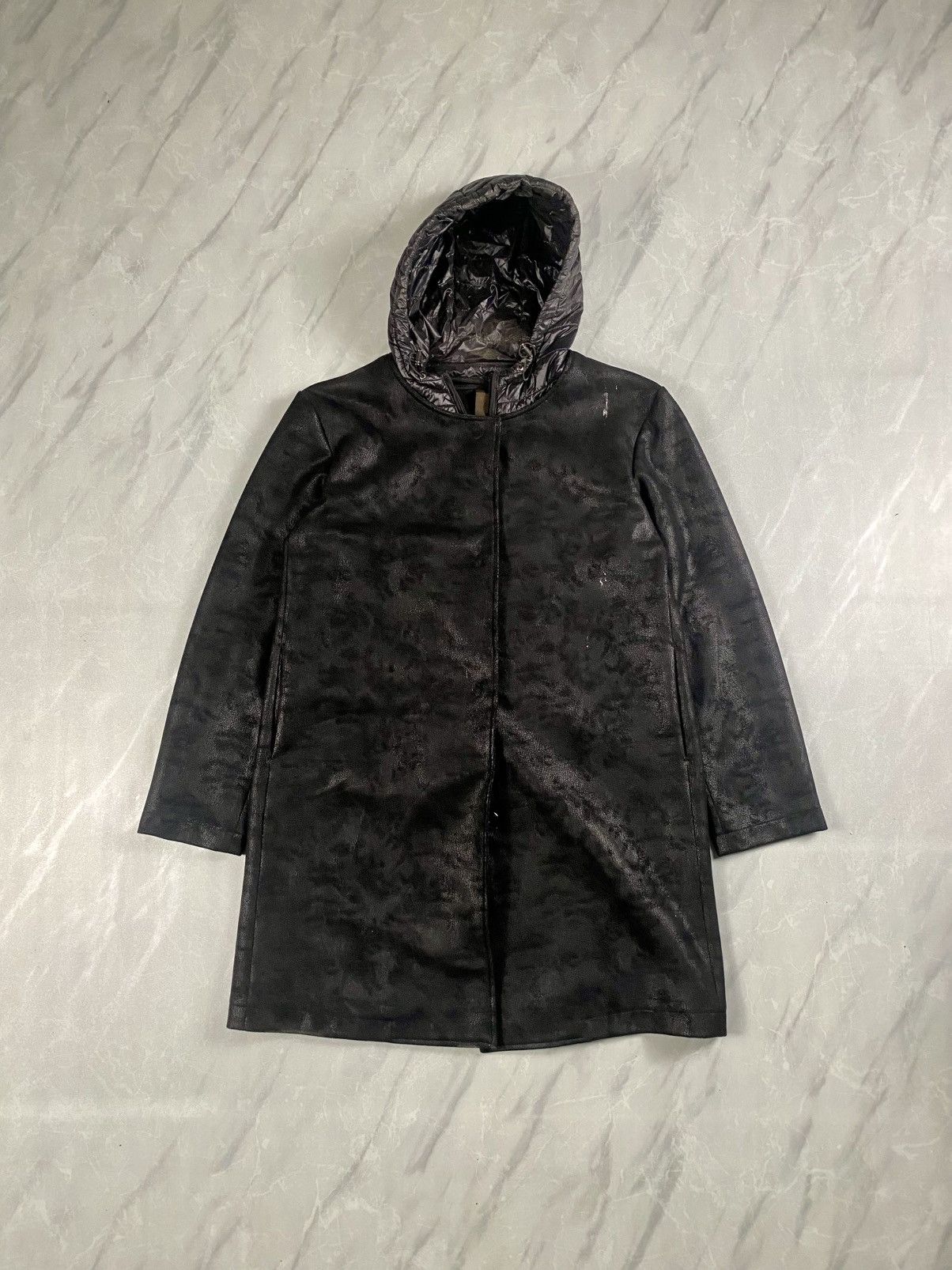 Japanese Brand Rare Maturita Leather Puffer Hooded Jacket Size US S / EU 44-46 / 1 - 1 Thumbnail