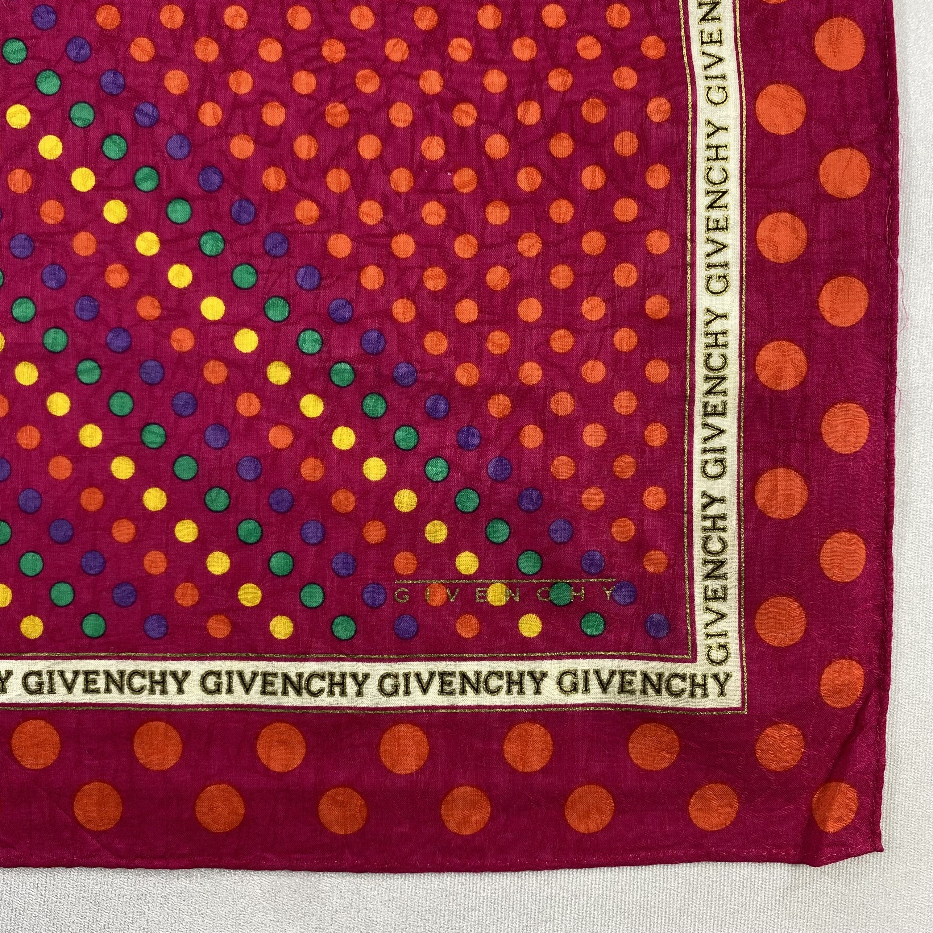 Vintage Givenchy Bandana/ Handkerchief / Neckerchief-P959 Size ONE SIZE - 3 Thumbnail