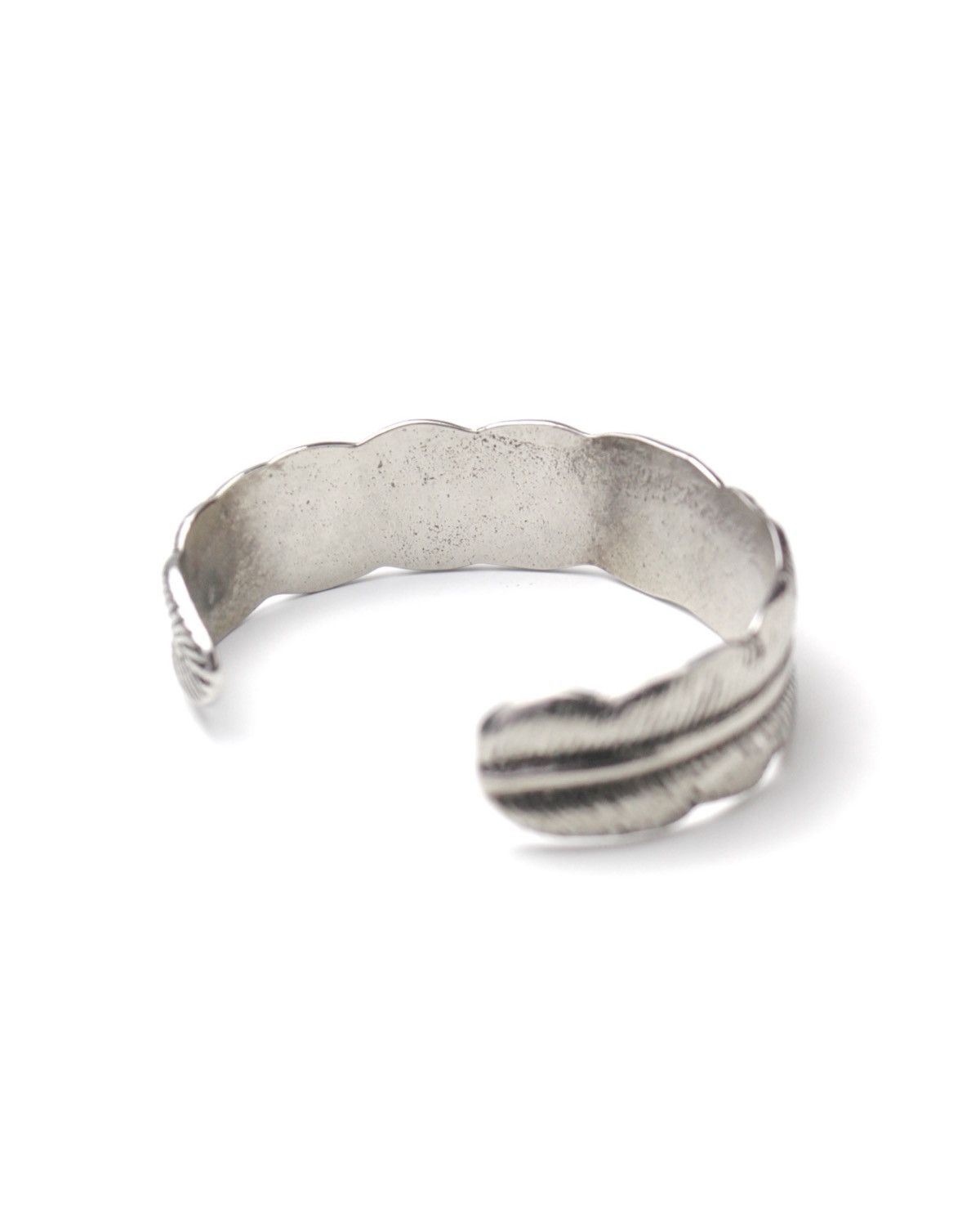 Vintage AW2015 HAWK COMPANY JAPAN FEATHER SILVER-PLATED BANGLE Size ONE SIZE - 4 Thumbnail