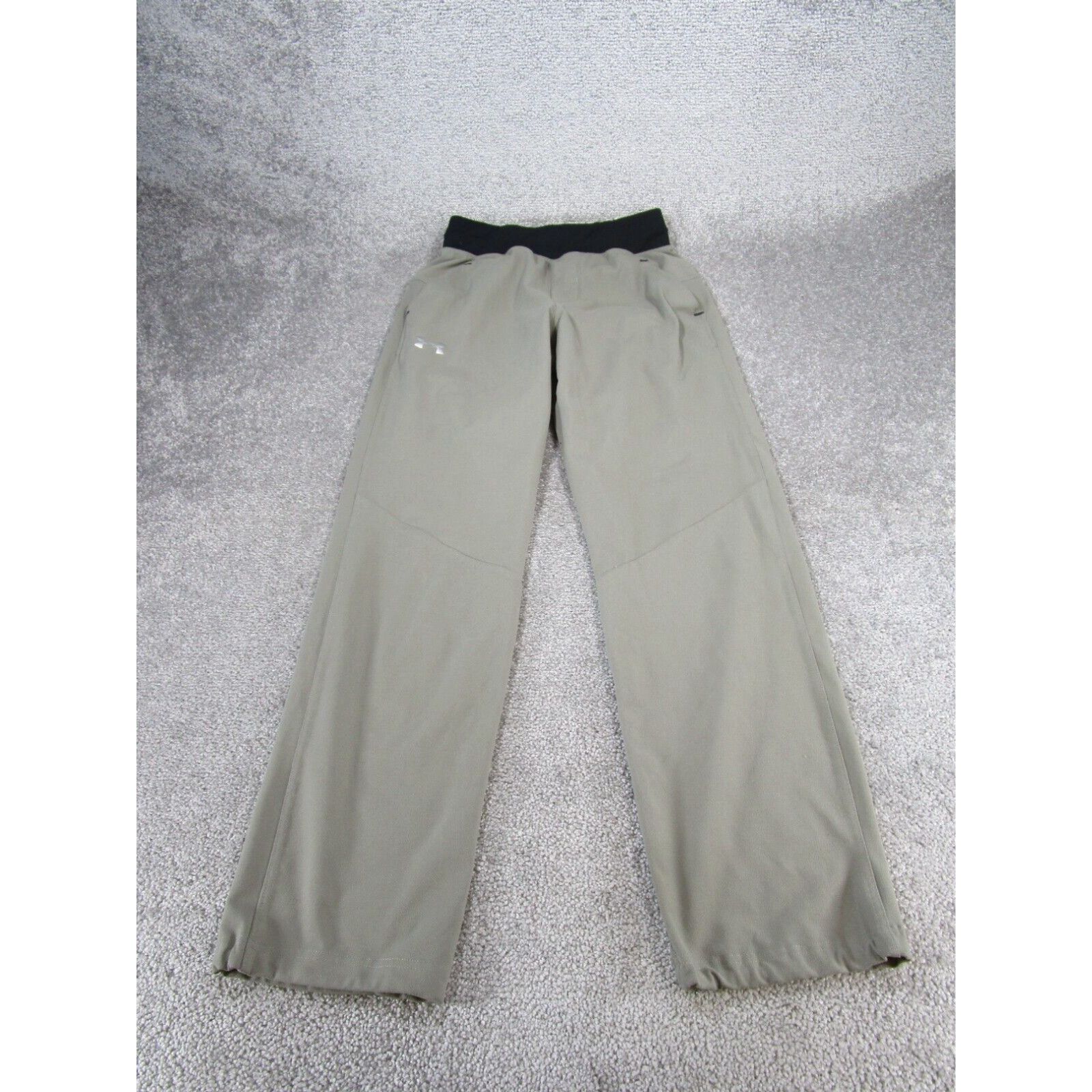 Under Armour Sweatpants Womens Small Gray Fleece Adjustable Ankles Loose Fit Bottoms