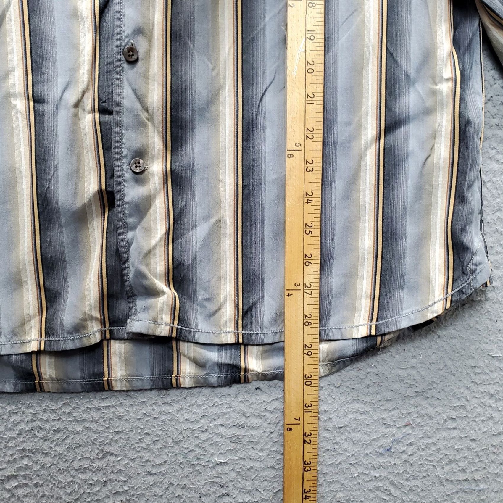 Tommy Bahama Tommy Bahama Shirt Mens L Multicolor Striped Long Sleeve Button Up Chest Pocket Collared Casual Shirt Size US L / EU 52-54 / 3 - 2 Thumbnail