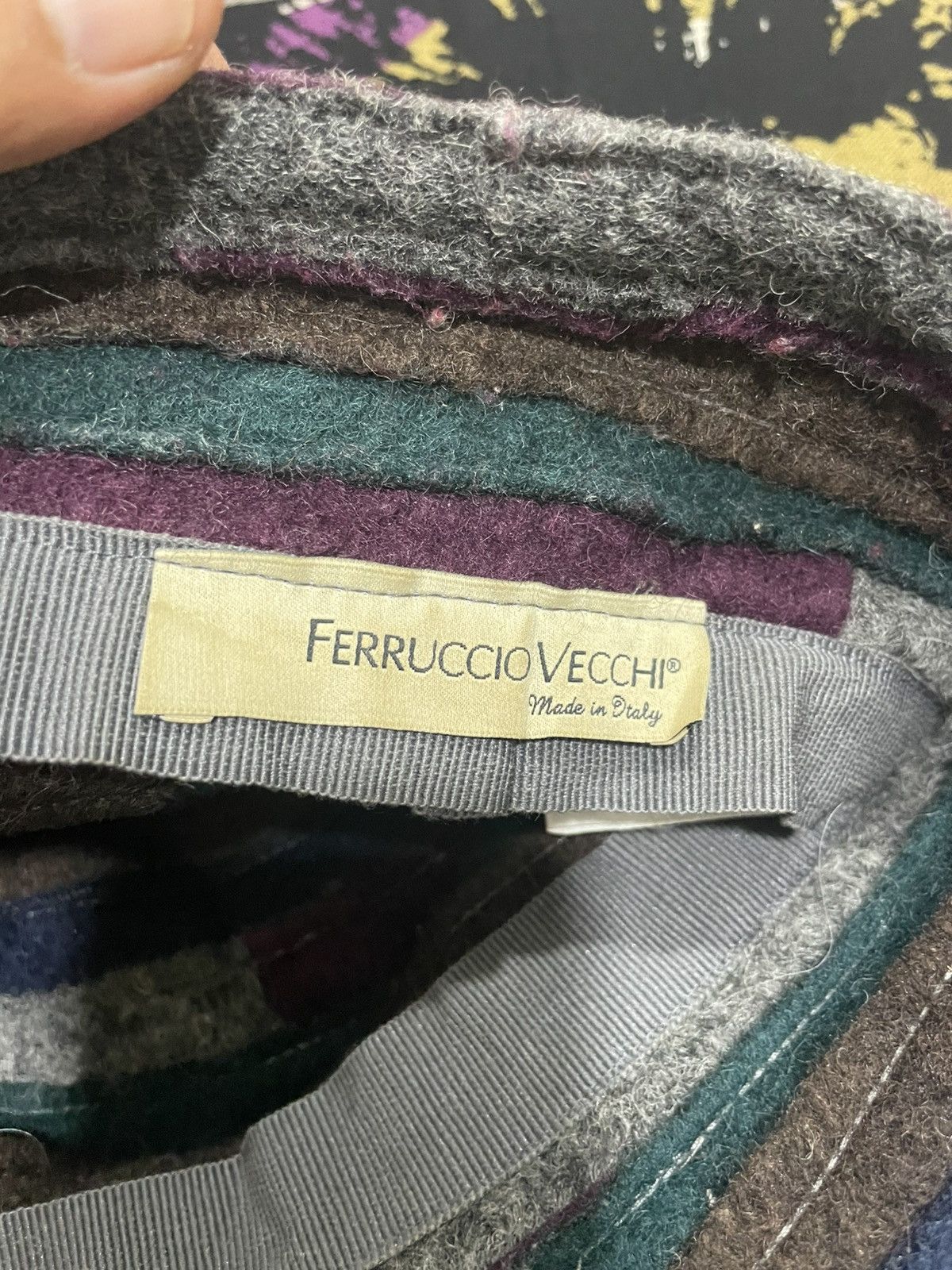 Other Ferruccio Vecchi designer 🇮🇹 Rebuilt Wool Bucket Hat Size ONE SIZE - 2 Thumbnail