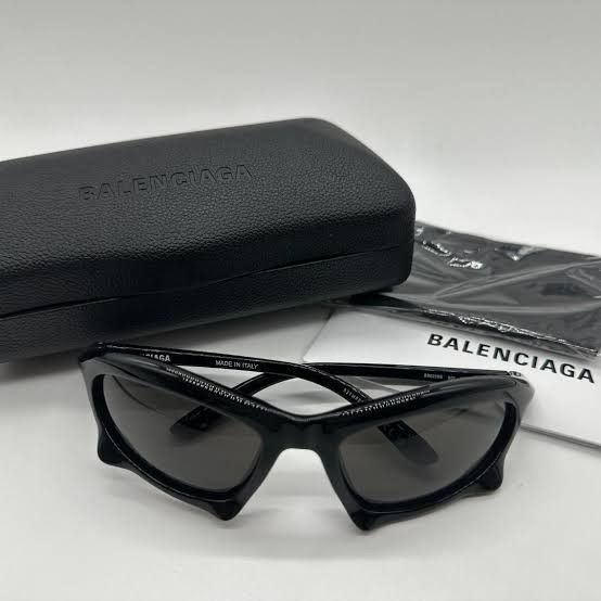 image of Balenciaga Bat Sunglasses in Black, Women's