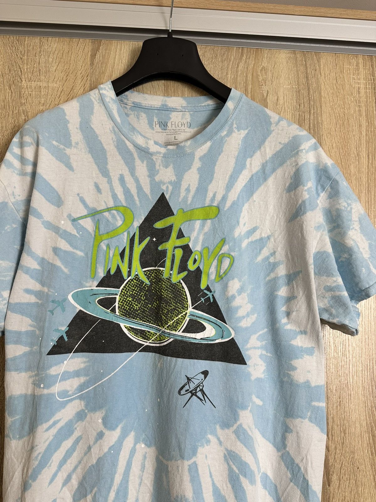 Pink Floyd 🔥 Pink Floyd Tie Dye The Wall Dark Side Moon Vintage T Shirt Size US L / EU 52-54 / 3 - 2 Thumbnail