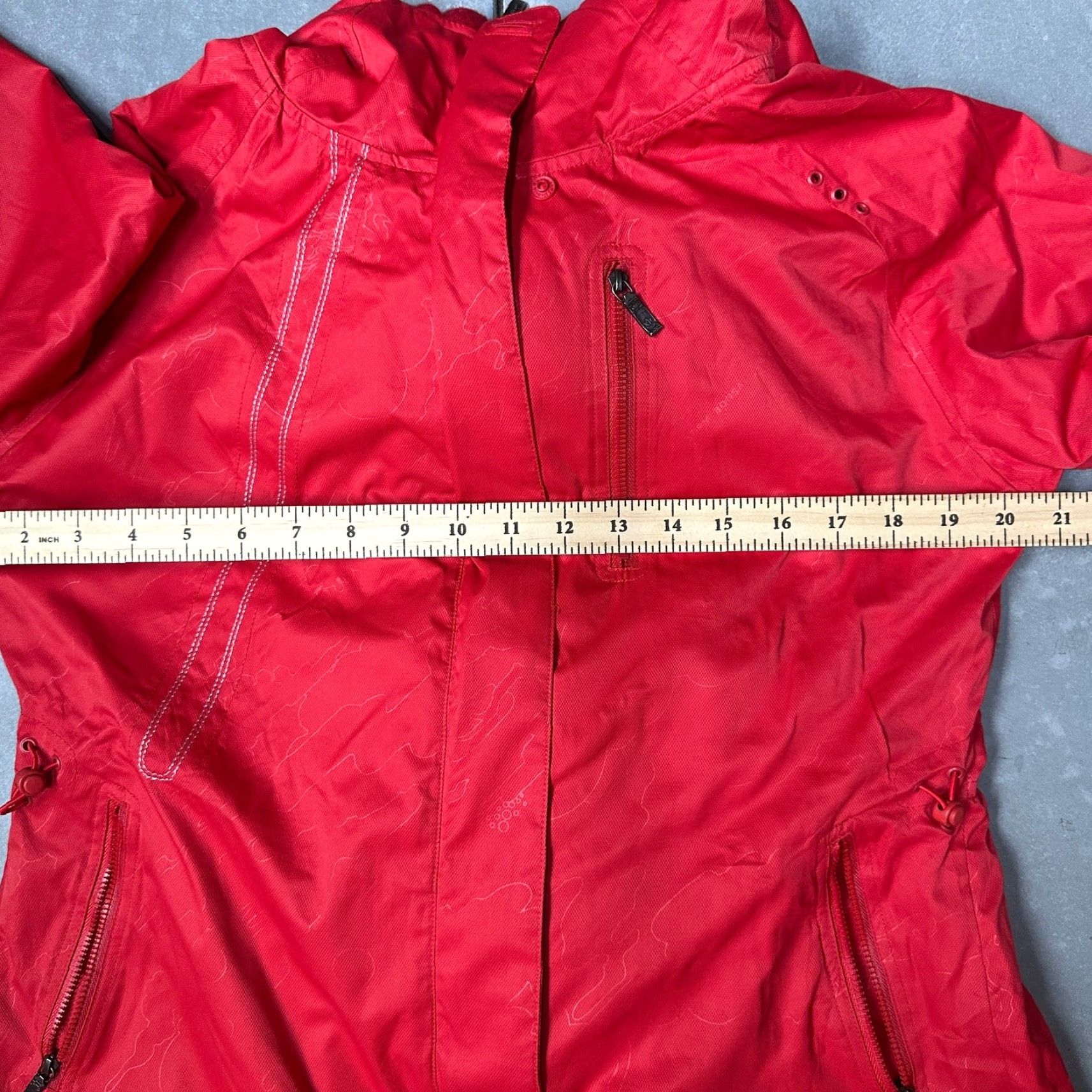 Maharishi Maharishi Rain Coat Nylon Embossed Keyline Bonsai Forrest DPM Lined Womens 14 Red Hooded Size XL / US 12-14 / IT 48-50 - 2 Thumbnail