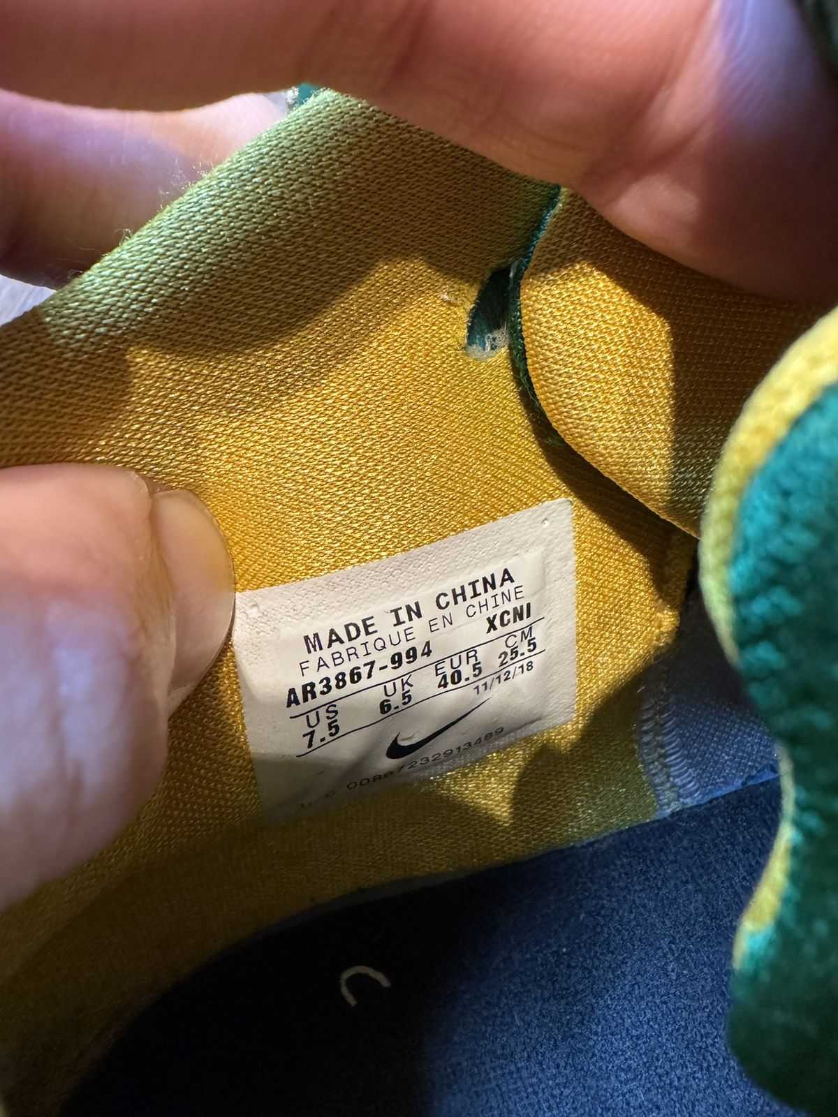 Nike Nike Kyrie 4 ID By You Green Basketball Shoes Mens Size 7.5 Size US 7.5 / EU 40-41 - 7 Thumbnail