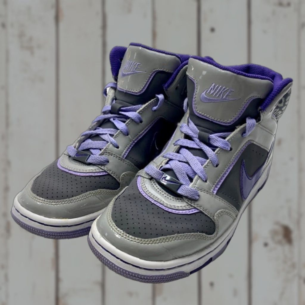 Nike Nike Prestige 3 High Top Shoes 574686-055 Women Size 8 Gray Purple Leopard - Nike Prestige 3 Sneakers Womens 8 Gray Leopard Purple Size M / US 6-8 / IT 42-44 - 1 Thumbnail