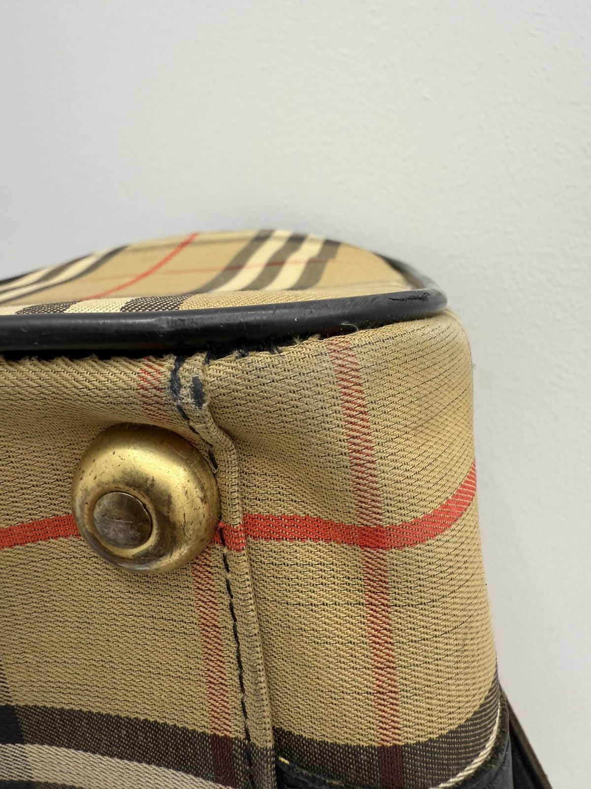 Burberry Vintage Burberrys Nova Check Big Speedy Handle Bag Size ONE SIZE - 10 Thumbnail