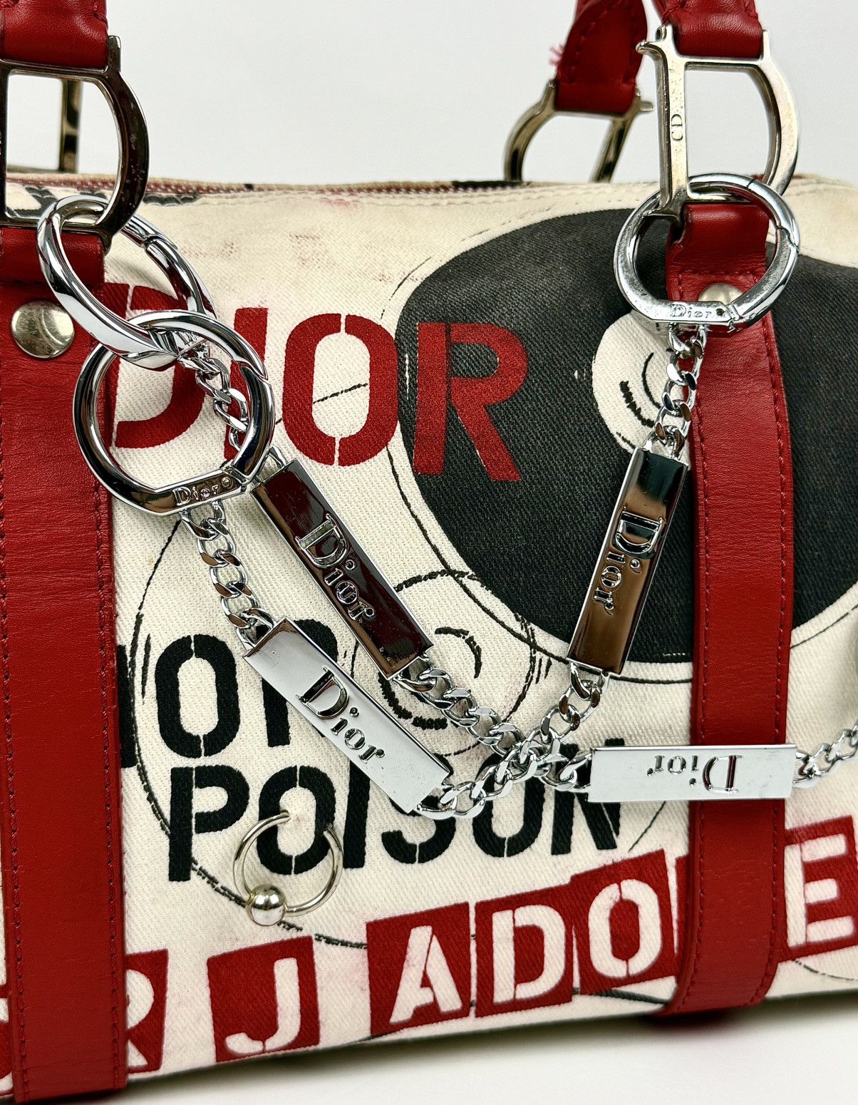 Dior × John Galliano Dior - John Galliano - SS2004 - Hardcore Pierced Boston Bag Size ONE SIZE - 10 Thumbnail