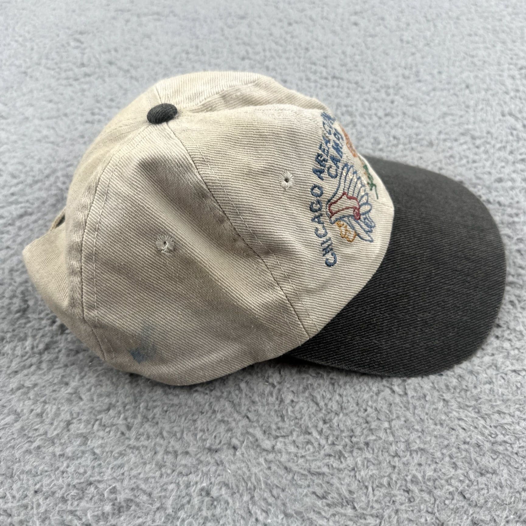 Vintage VINTAGE KC Caps Baseball Cap Unisex Adults One Size Beige 90s USA Adjustable Lightweight Breathable Casual Caps Hat Women Men Boys Girls Size ONE SIZE - 3 Thumbnail