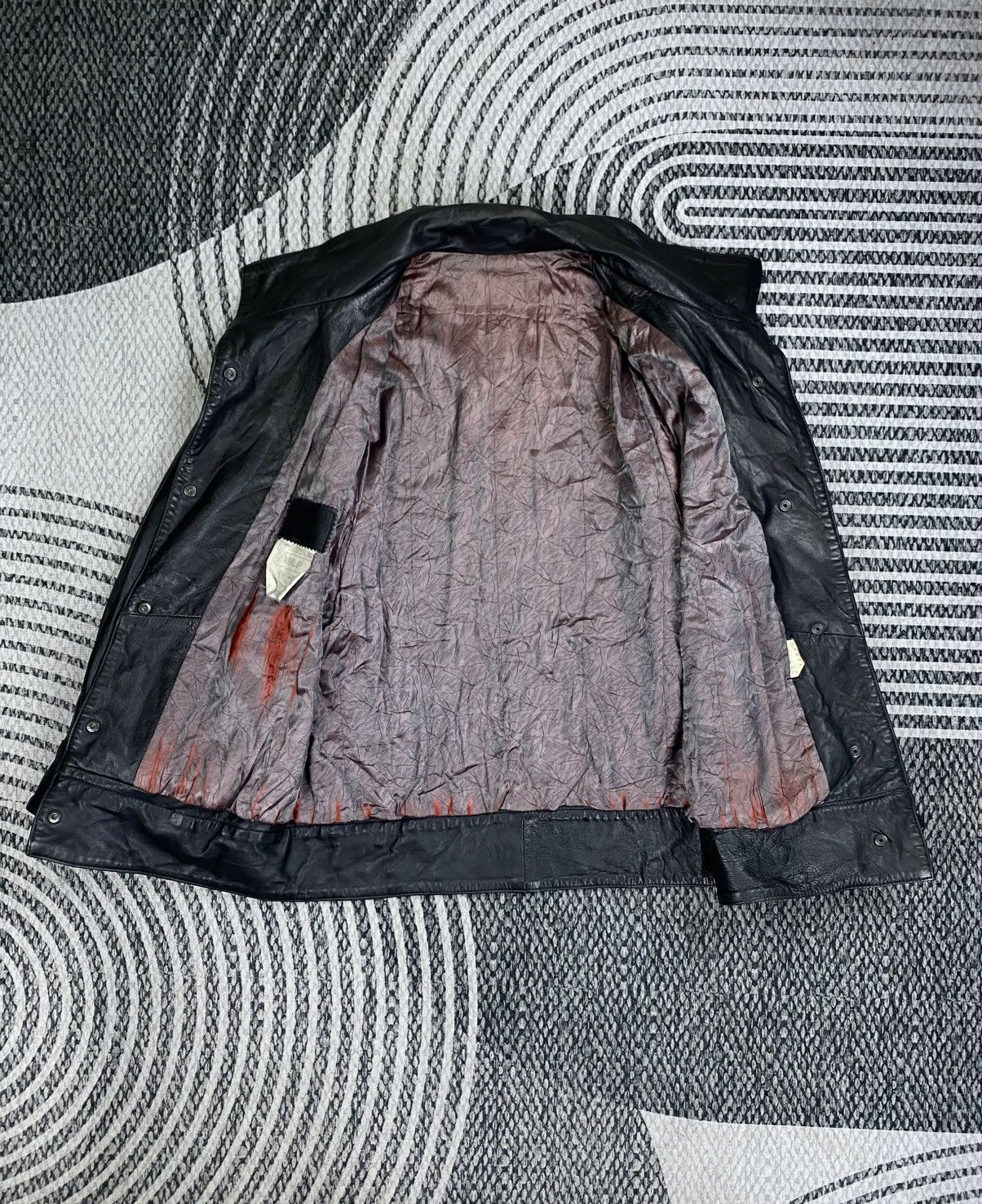 Vintage Vintage Spain Brand Full Leather Buttoned Jacket Size US M / EU 48-50 / 2 - 5 Thumbnail