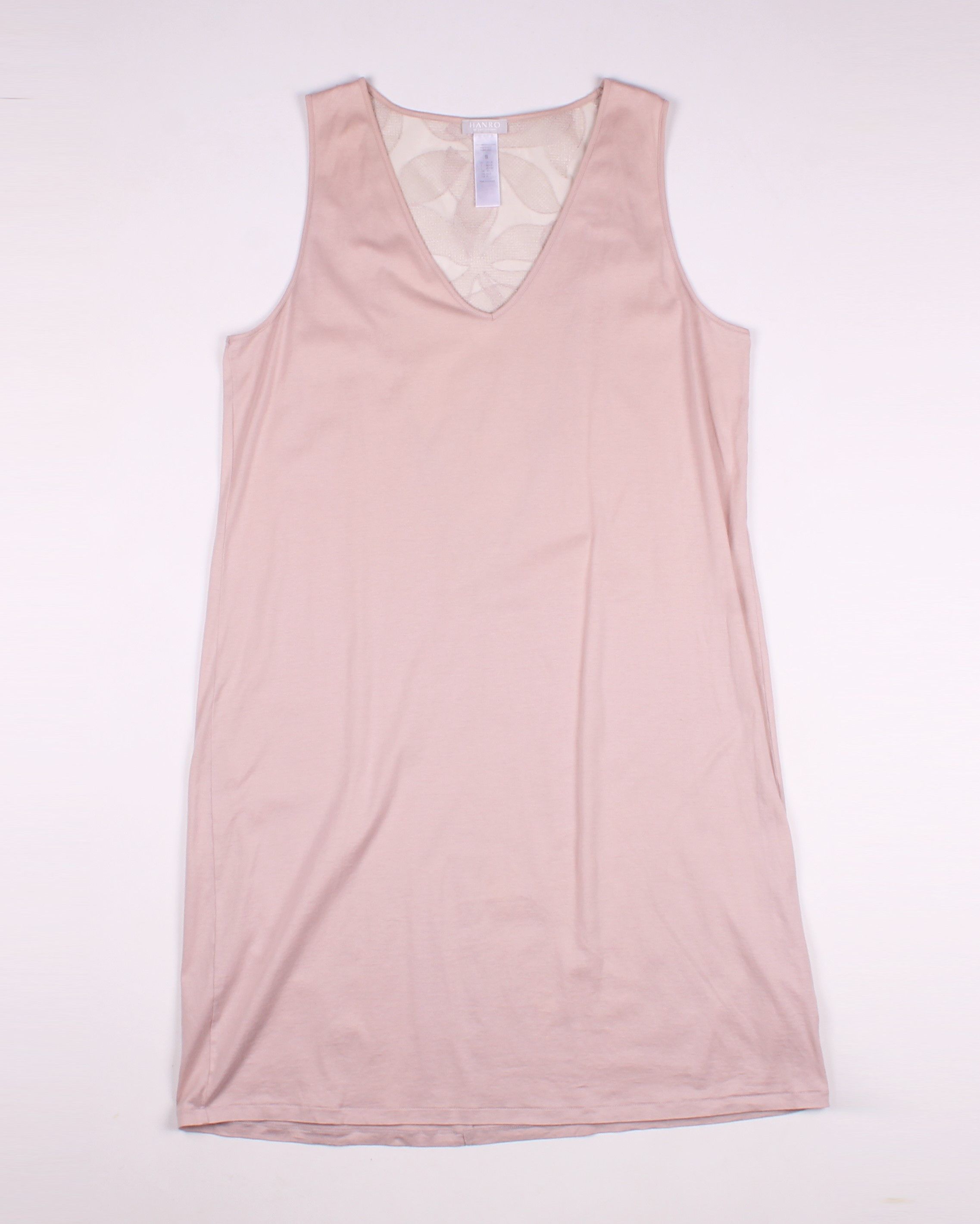 Hanro Vintage Hanro Light Pink Lace Floral Back Night Sleep Dress Size S / US 4 / IT 40 - 3 Thumbnail