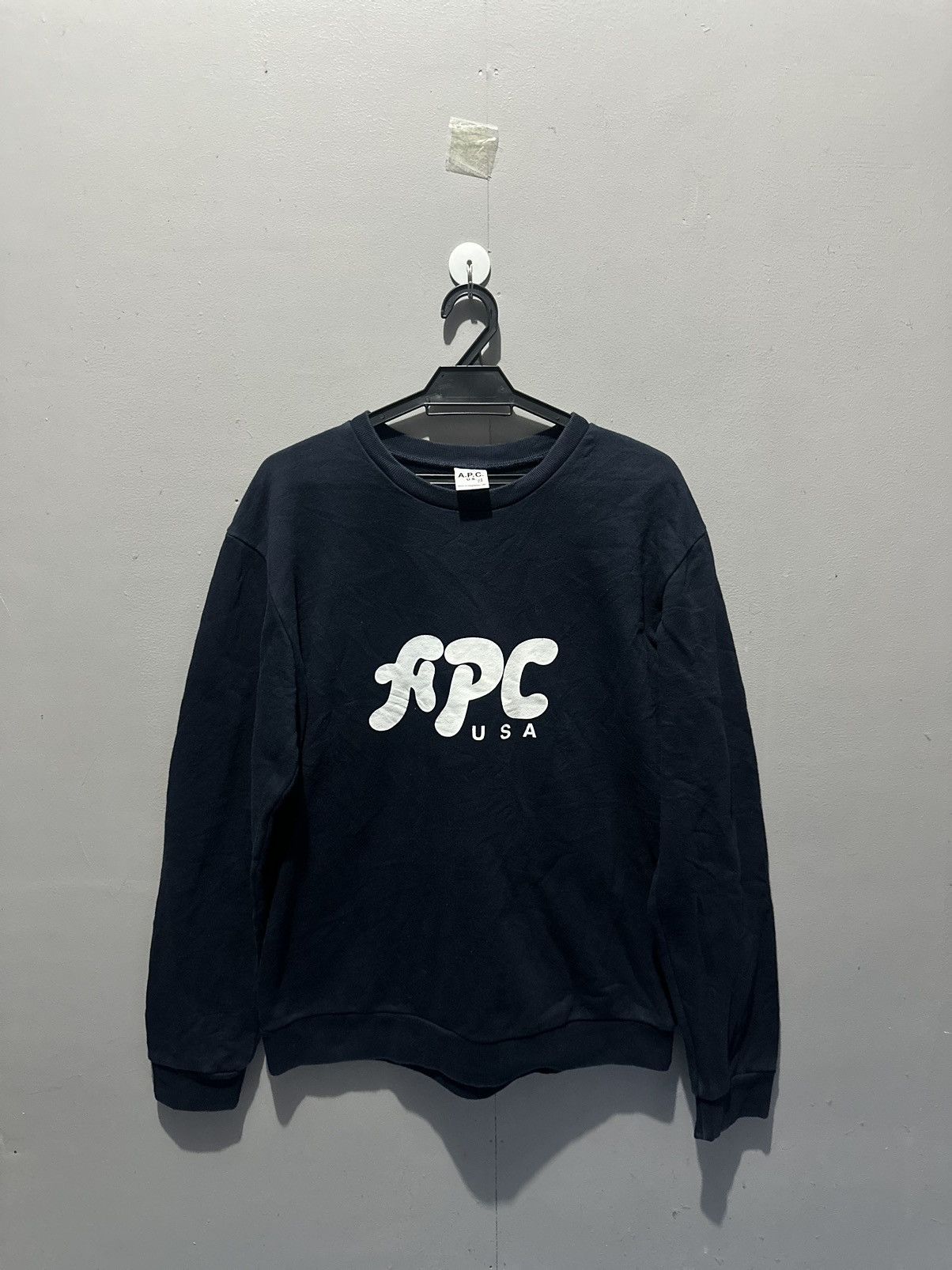 A.P.C. × Vintage Vintage A.P.C Crewneck Sweatshirt Size US L / EU 52-54 / 3 - 2 Thumbnail