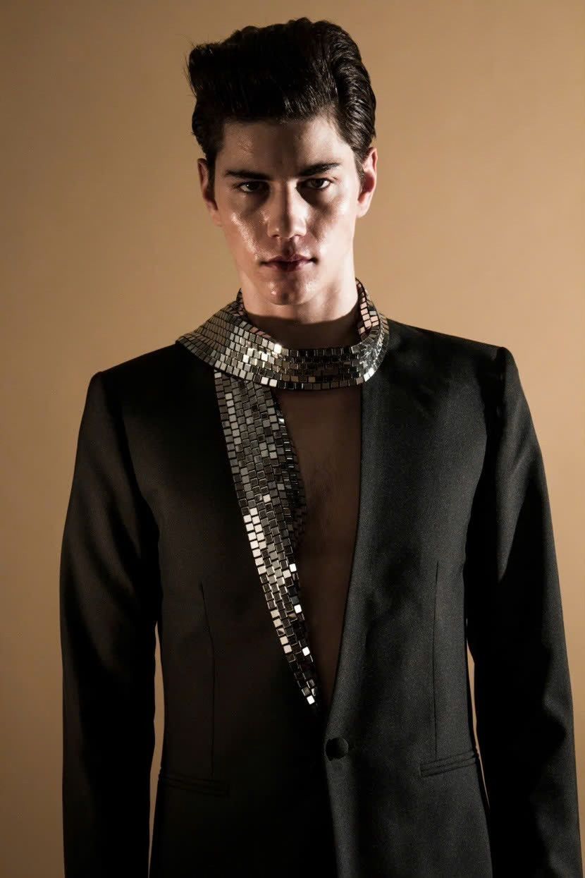Maison Margiela Maison Margiela x HM Mirror ball tuxedo jacket Size 46S - 10 Thumbnail