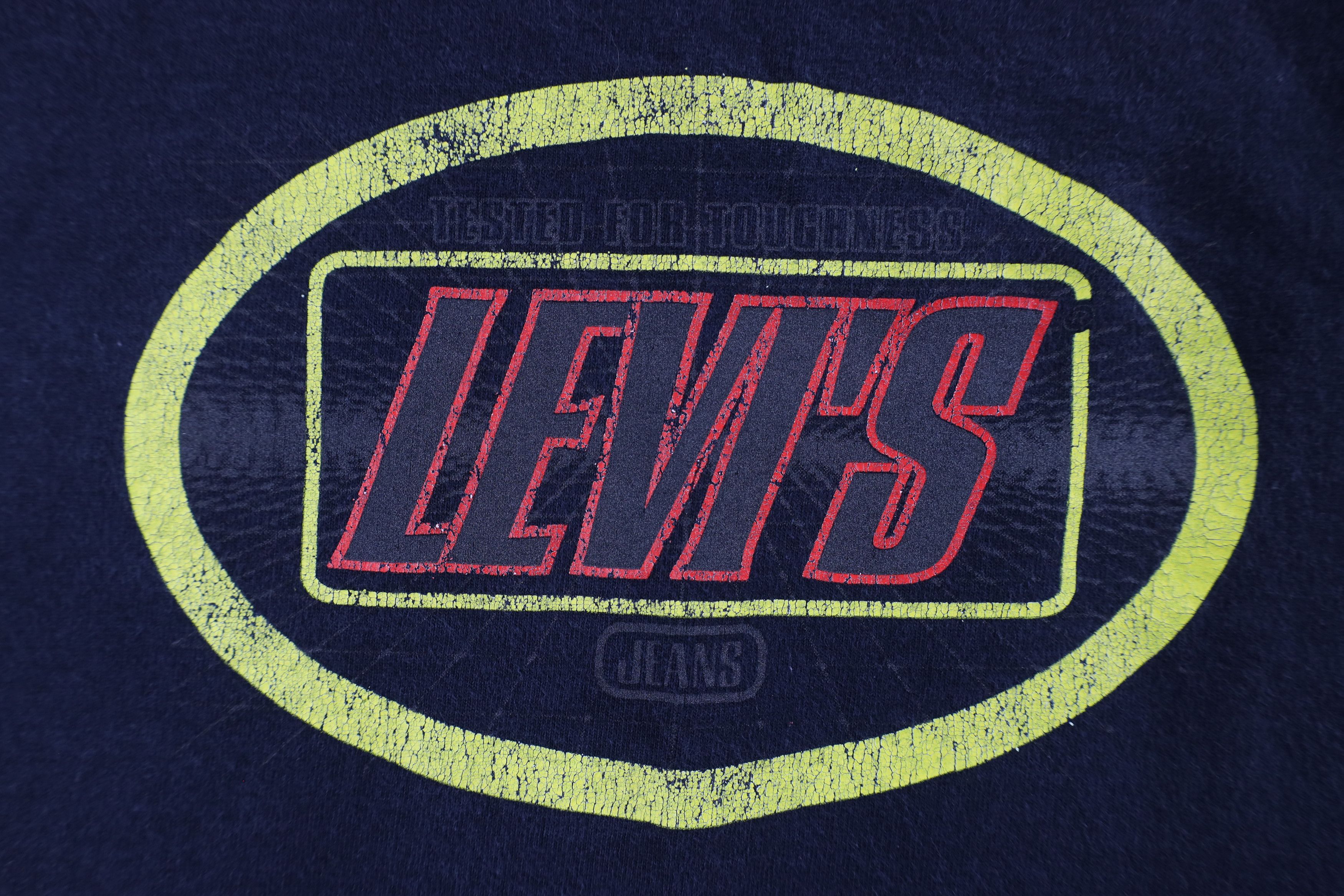 Levi's × Vintage Vintage 90s Levis Spell Reflective Logo Ringer T-Shirt USA Size US M / EU 48-50 / 2 - 4 Thumbnail