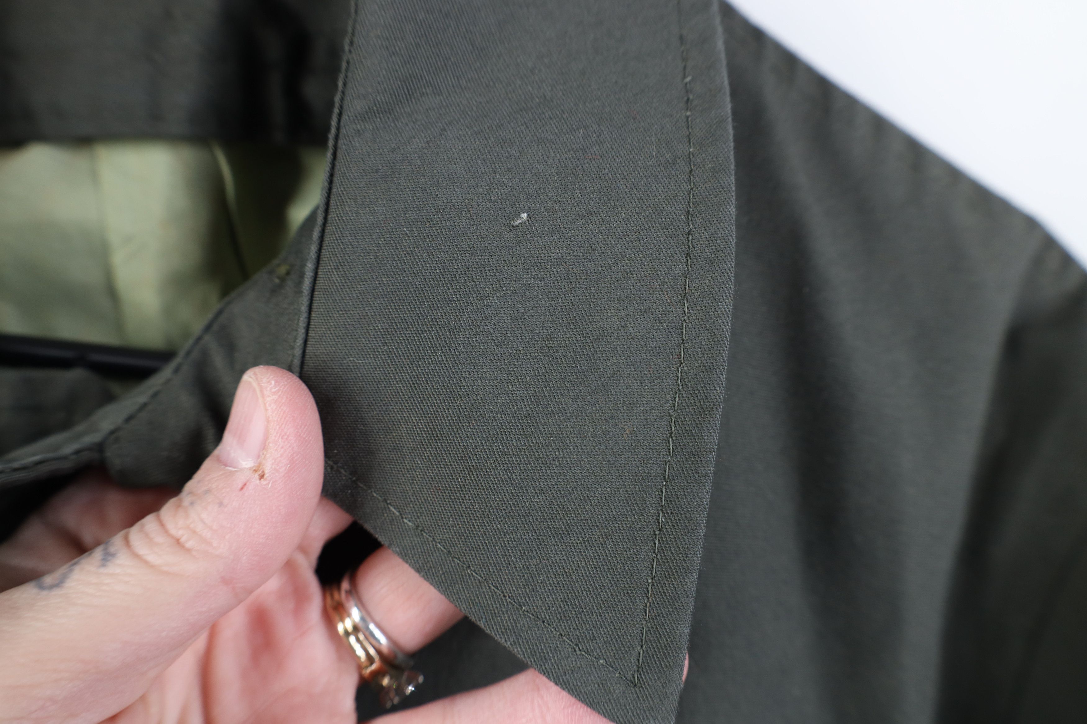 Vintage Vintage 50s 60s Streetwear Trench Coat Rain Jacket Green USA Size US XL / EU 56 / 4 - 5 Thumbnail
