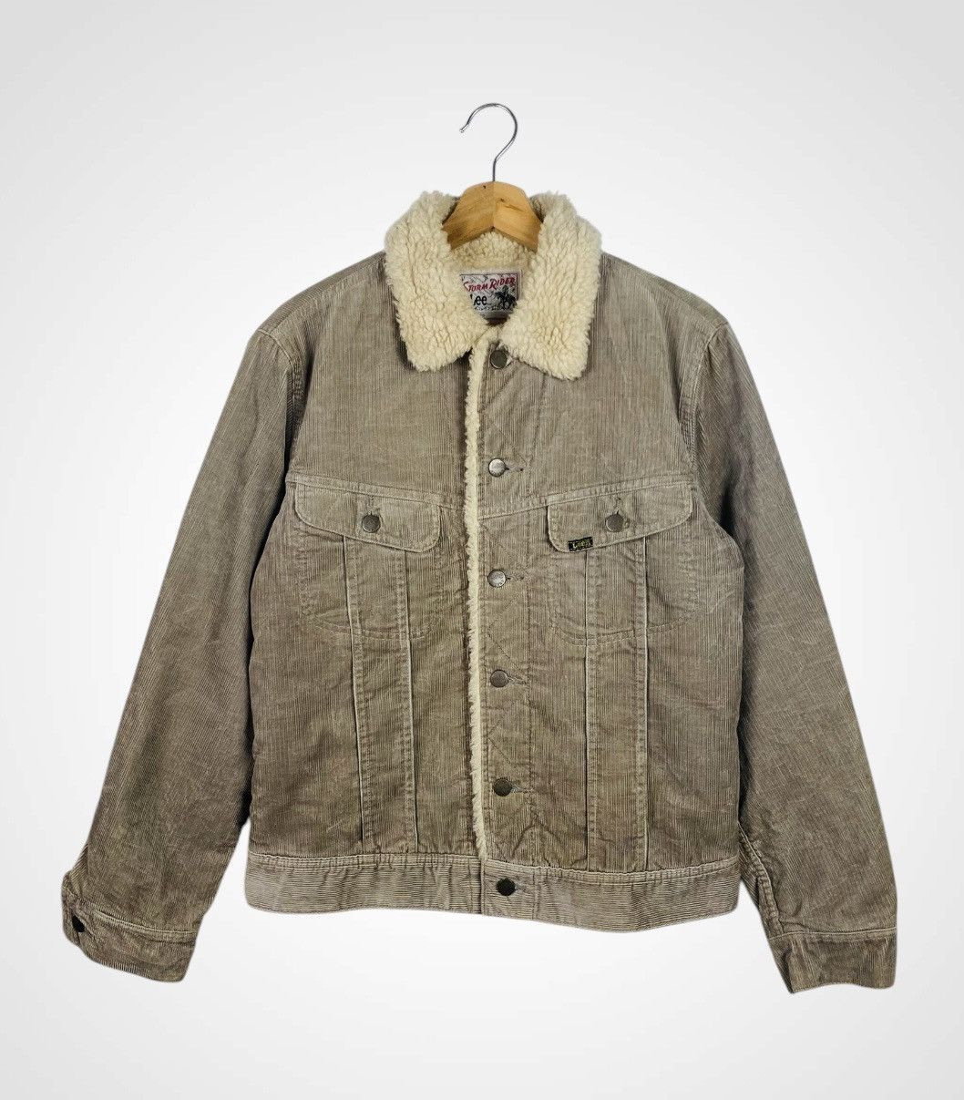 Lee Vintage 90s Lee Storm Rider Curduroy Trucker Jacket Size US M / EU 48-50 / 2 - 1 Thumbnail