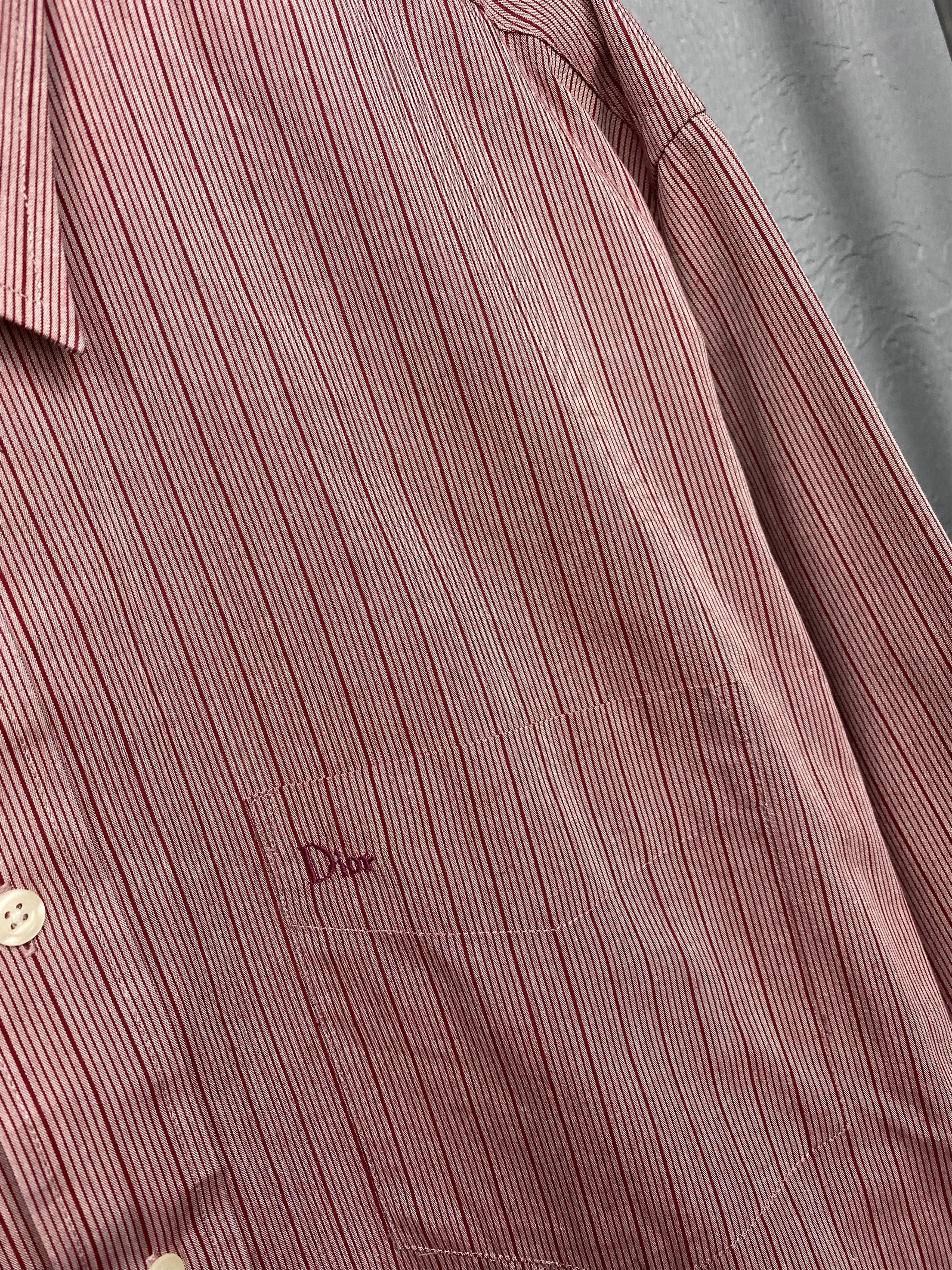 Christian Dior Monsieur Christian Dior Cotton Long Sleeve Shirt Size US XL / EU 56 / 4 - 3 Thumbnail