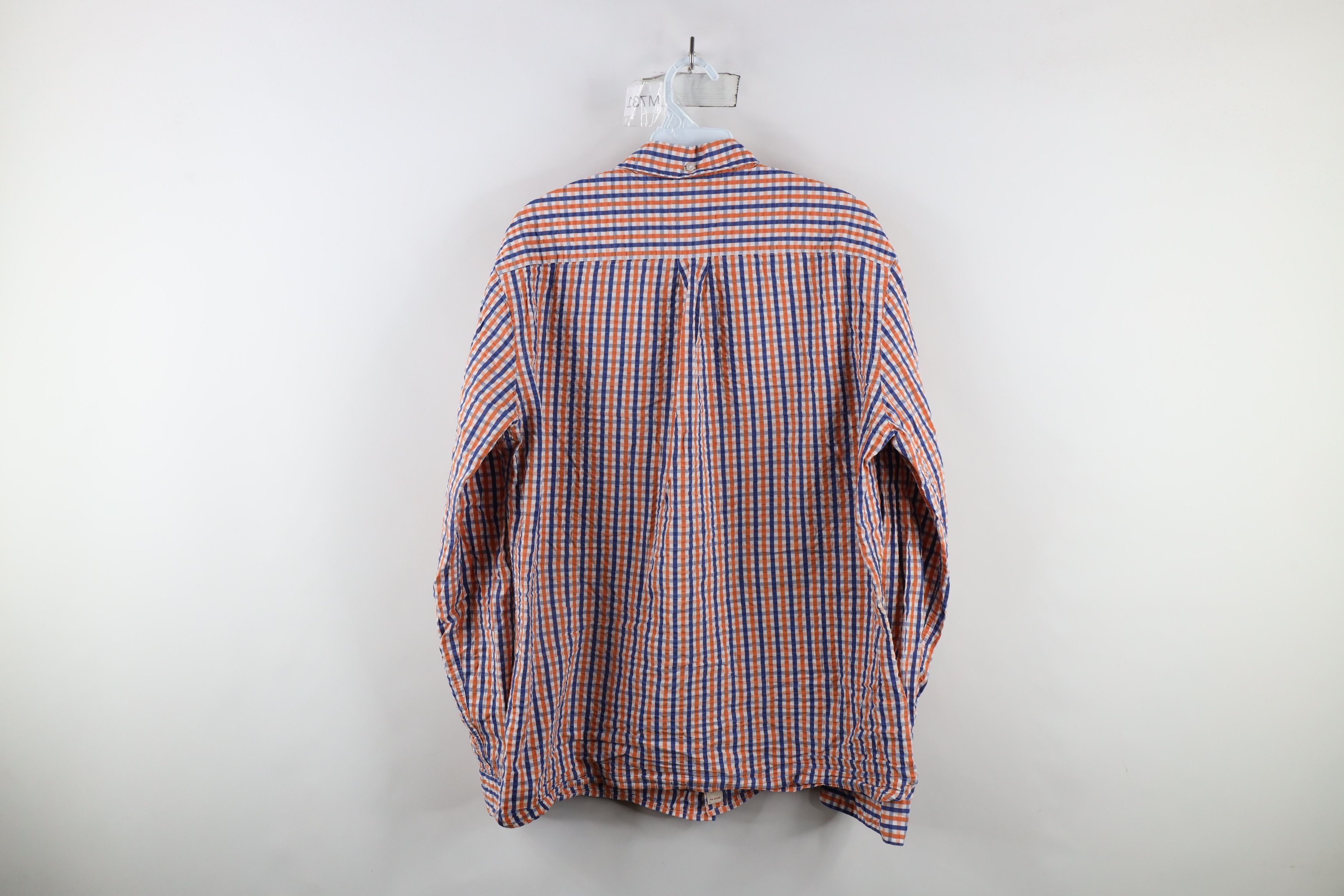 Brooks Brothers × Vintage Brooks Brothers Seersucker Collared Button Down Shirt Size US L / EU 52-54 / 3 - 8 Thumbnail