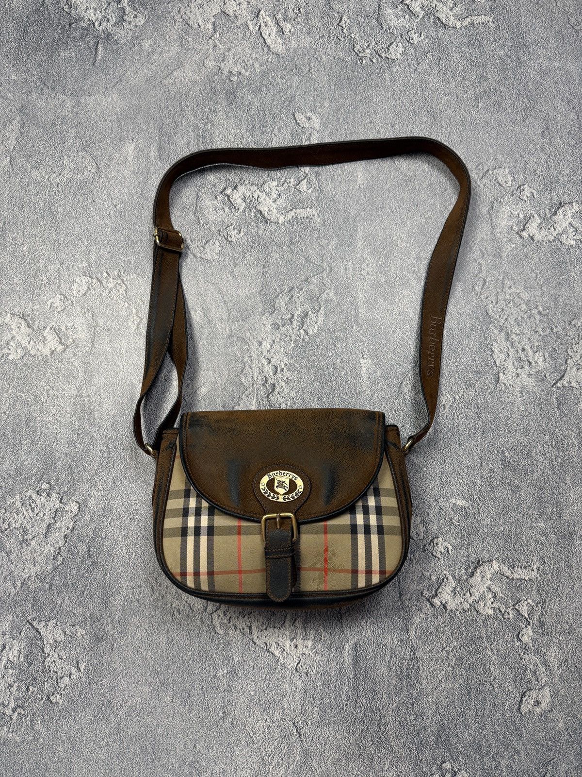 Burberry Vintage Burberrys Monogram Crossbody Bag Size ONE SIZE - 1 Thumbnail