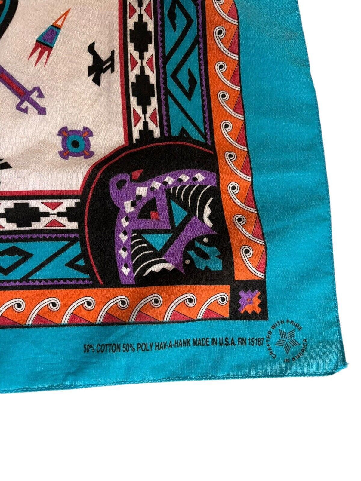 Vintage Vintage 90s Hav-A-Hank Southwest Bandana Made In USA Size ONE SIZE - 4 Thumbnail