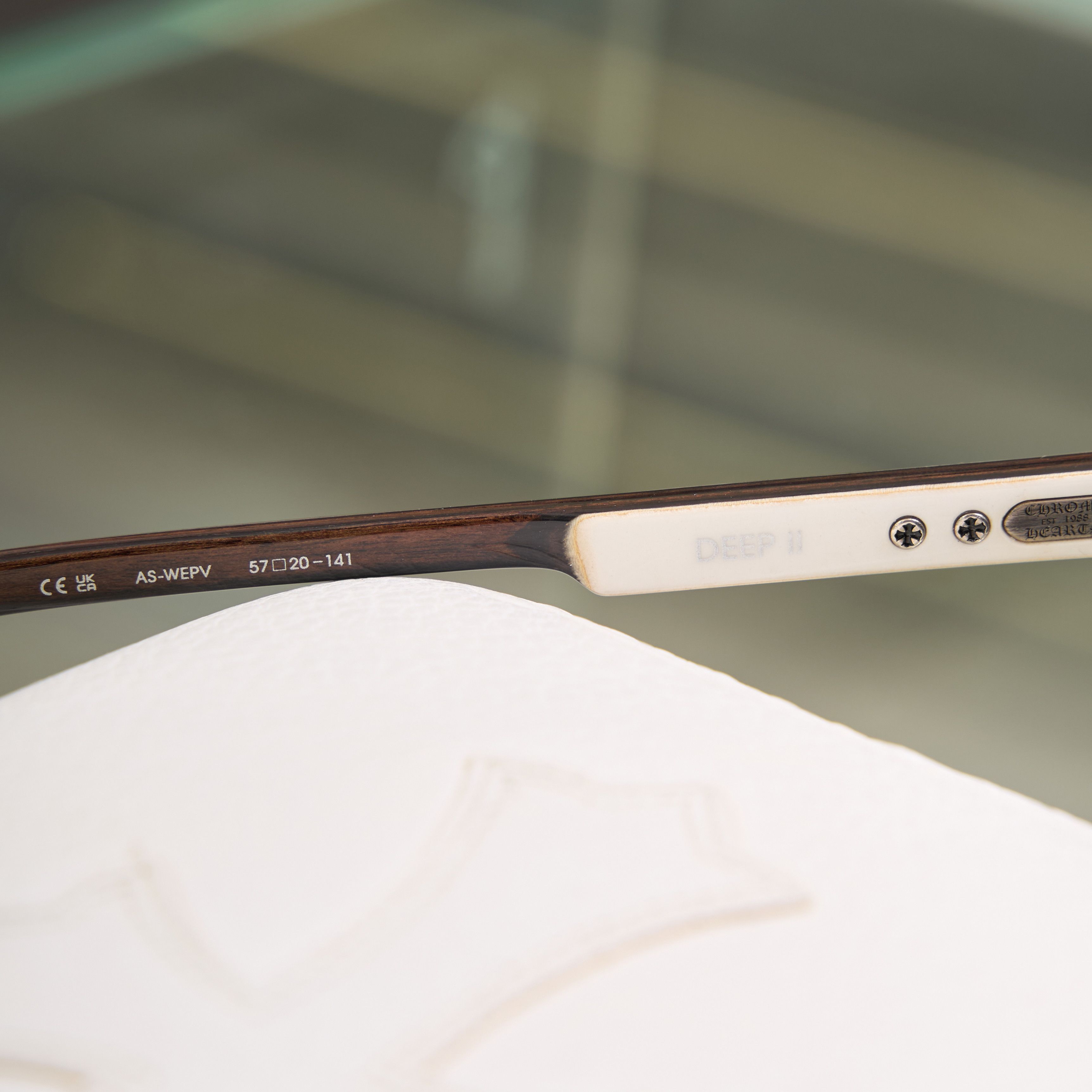 Chrome Hearts CHROME HEARTS DEEP II Antique Silver/White Ebony Wood-PV Size ONE SIZE - 5 Thumbnail