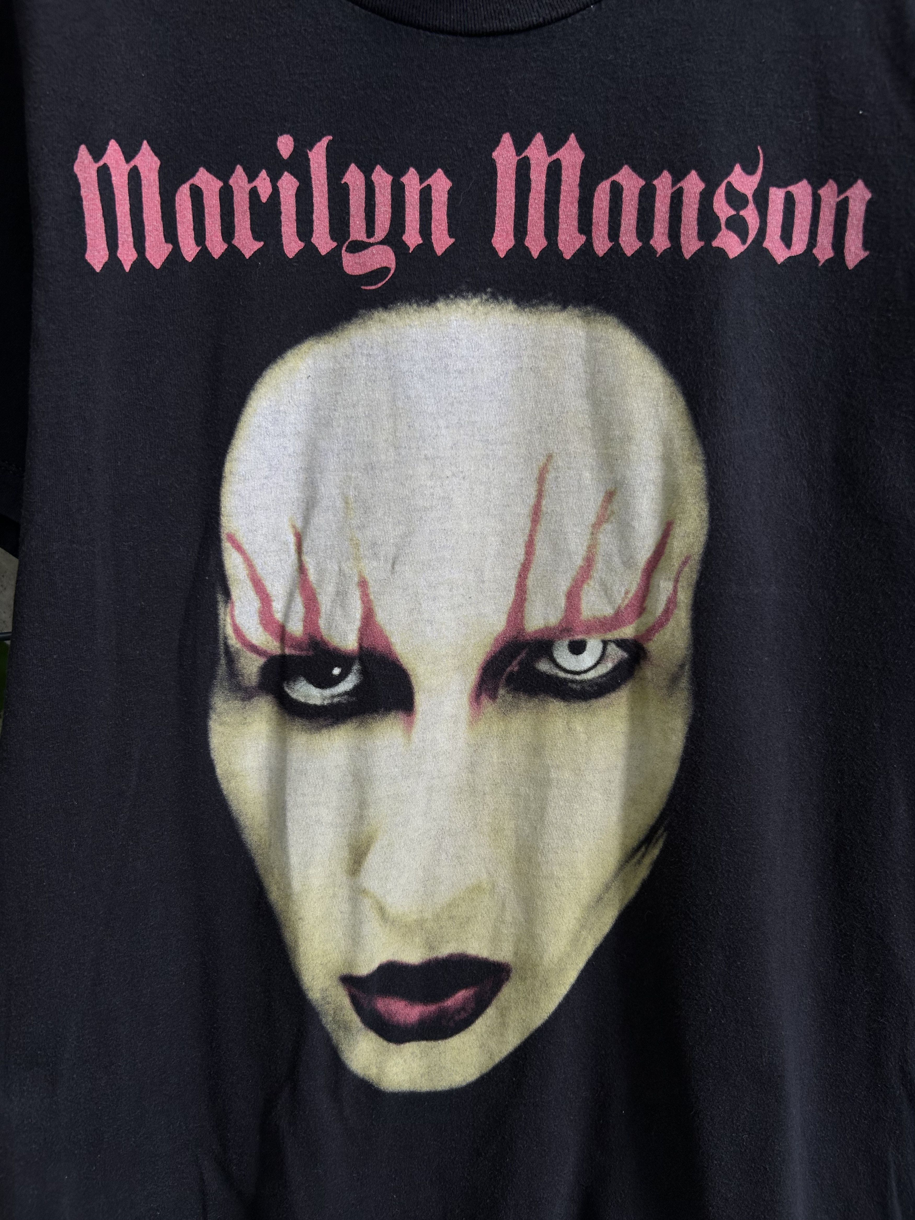 Band Tees Vintage 2000s Marilyn Manson Rock Band T-shirt Size US M / EU 48-50 / 2 - 3 Thumbnail