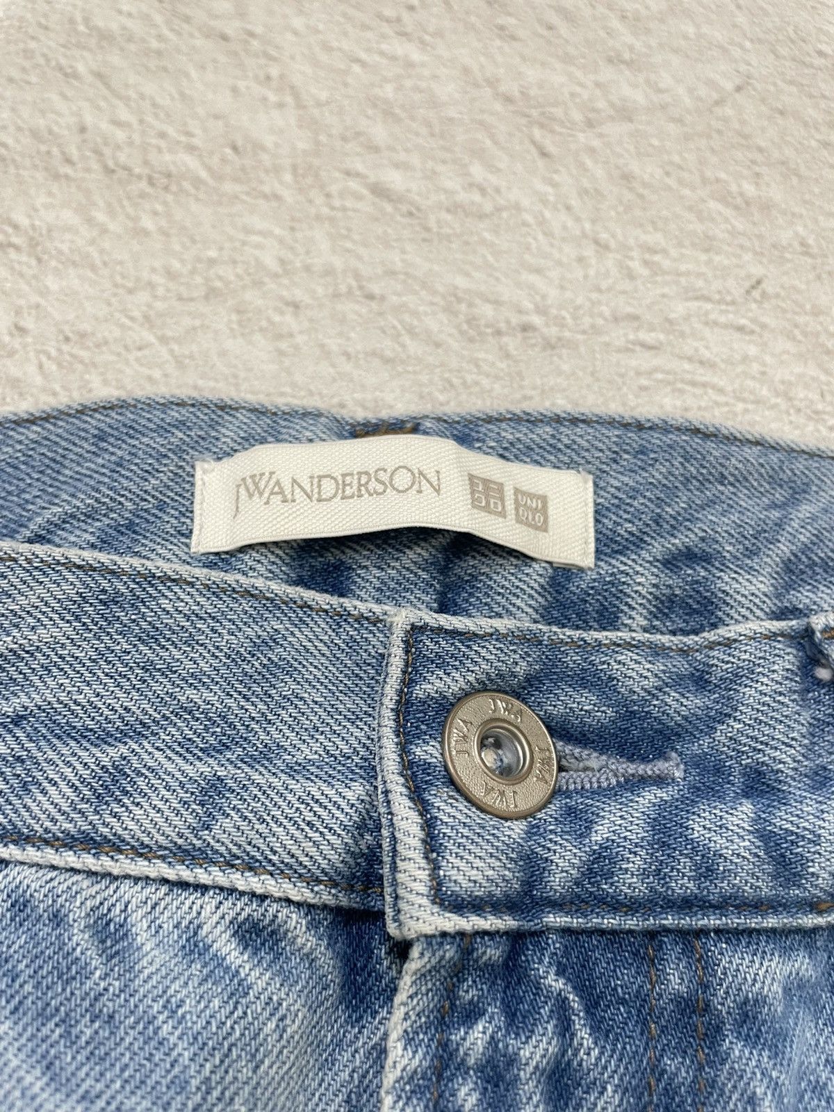 JW Anderson × Uniqlo 2000s JWanderson Blue Jeans Washed Denim Size US 28 / EU 44 - 4 Thumbnail