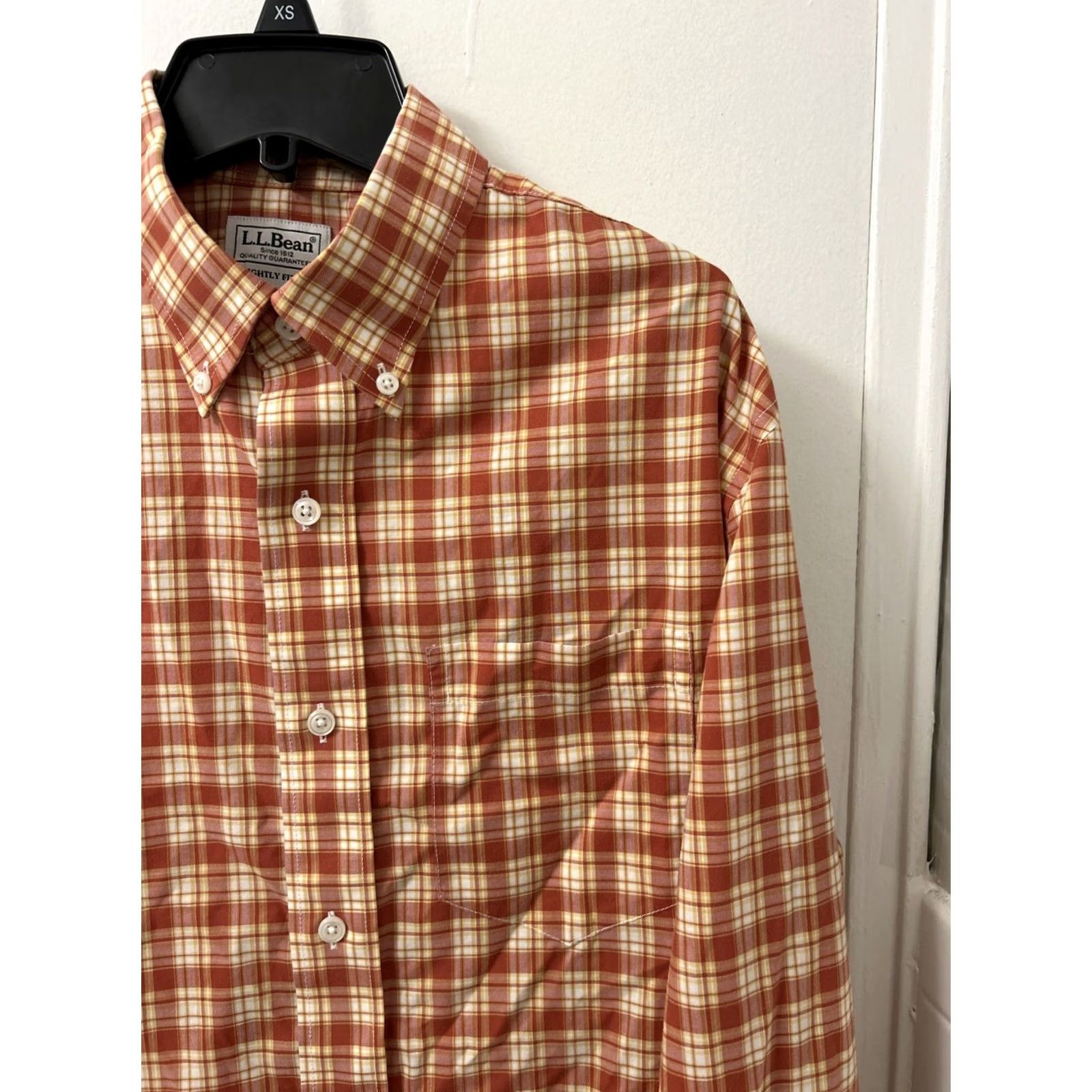 Vintage LL Bean Shirt Mens M Red Plaid Kennebunk Sport Wrinkle Resistant Button-Up Pocketed Casual Classic Preppy Mens Size US M / EU 48-50 / 2 - 5 Thumbnail