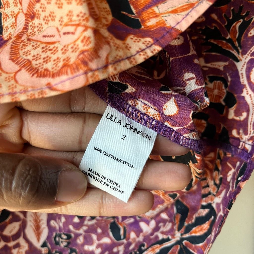 Ulla Johnson Ulla Johnson Blouse Imari Floral Print Puff Sleeve Top Multi Size XS / US 0-2 / IT 36-38 - 8 Thumbnail
